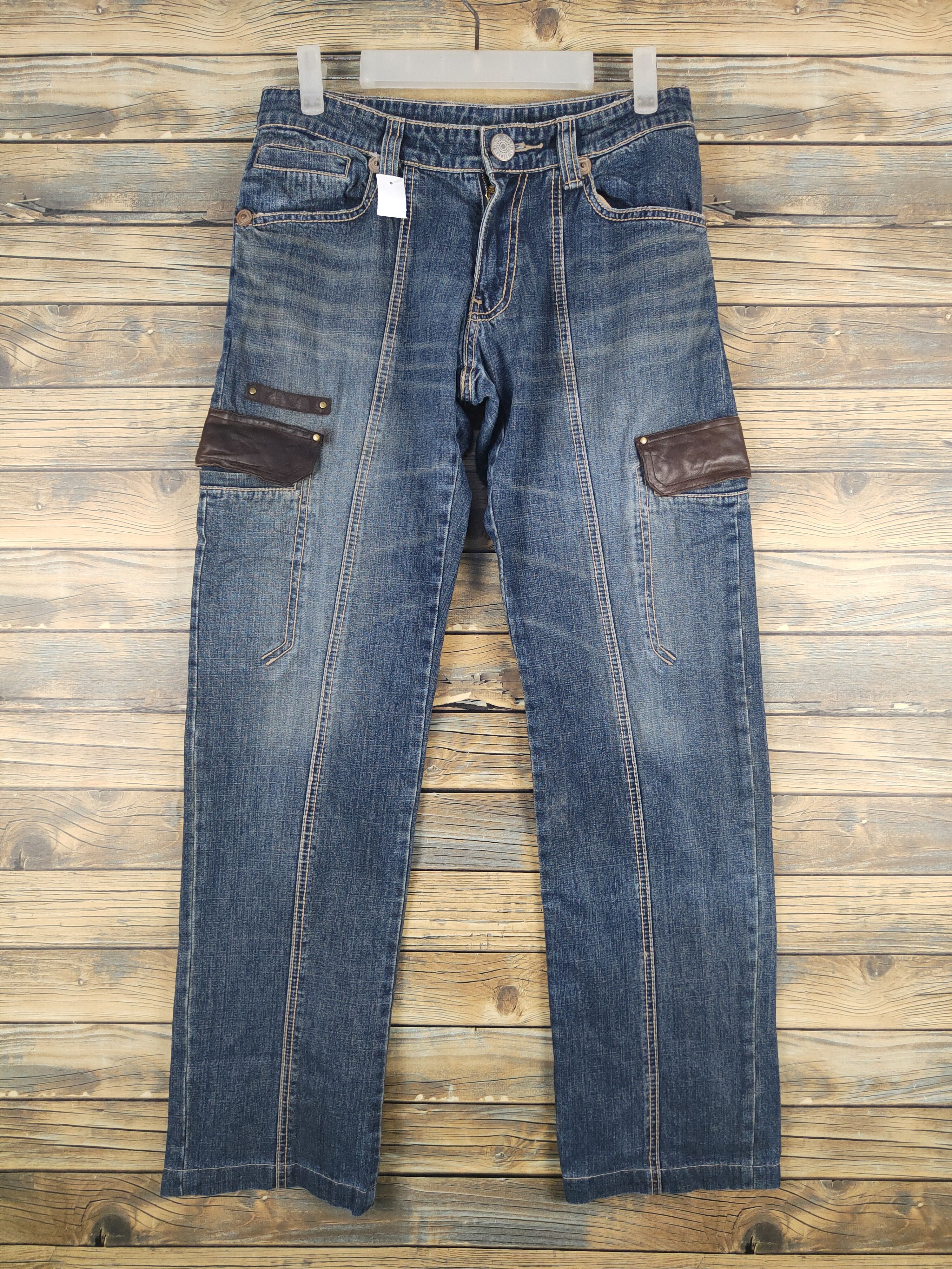 Comme Ca Ism DL Comme Ca du Mode Blue Distressed Ripped Jeans #1578 Size US 29 - 1 Thumbnail