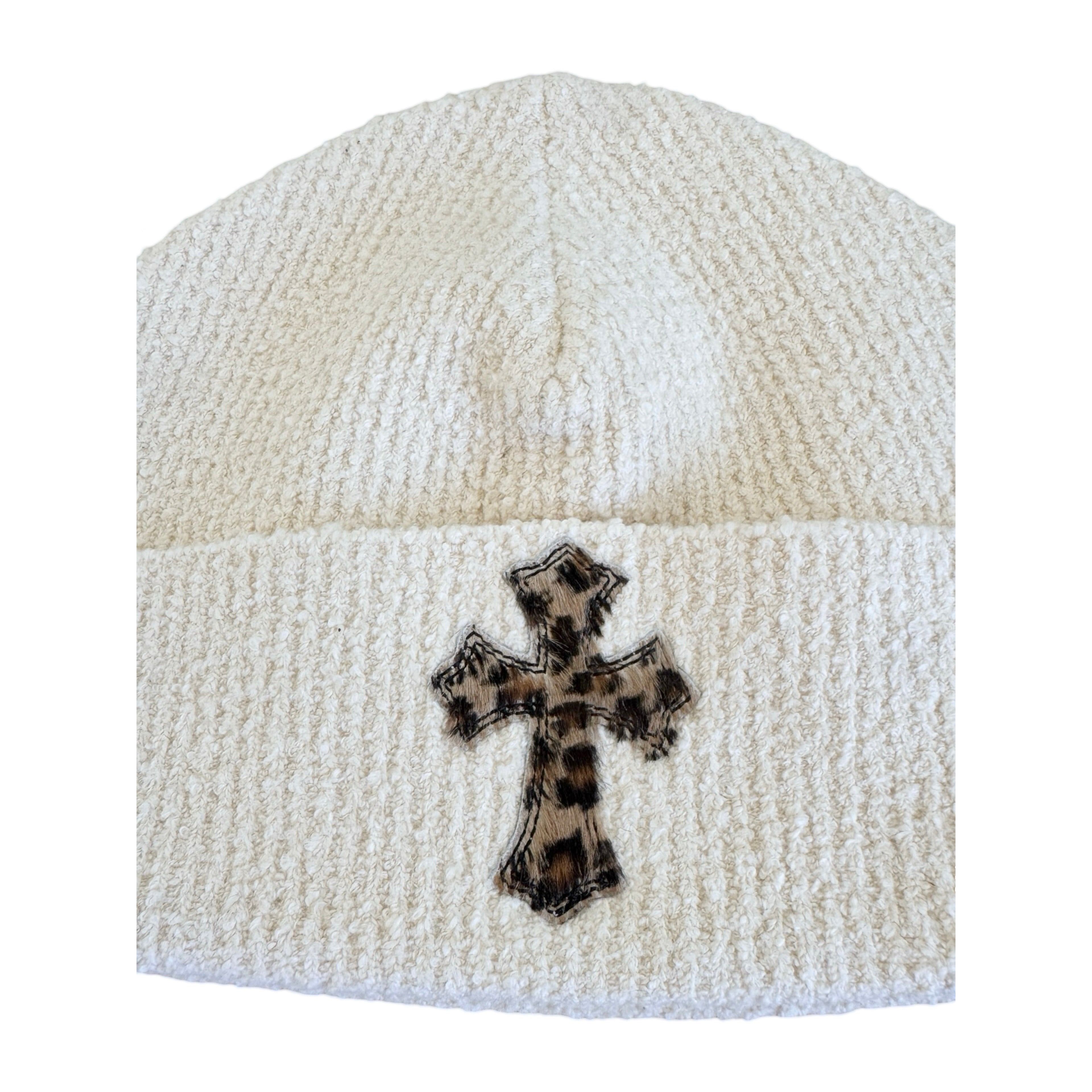 Chrome Hearts CH Cheetah Hair Patch Beanie Size ONE SIZE - 3 Thumbnail