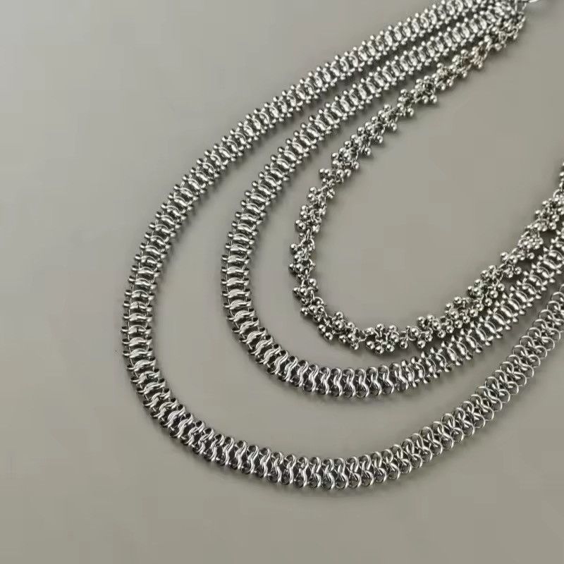 Japanese Brand 3 Layers Cuban Style Pants Chain Size ONE SIZE - 4 Thumbnail