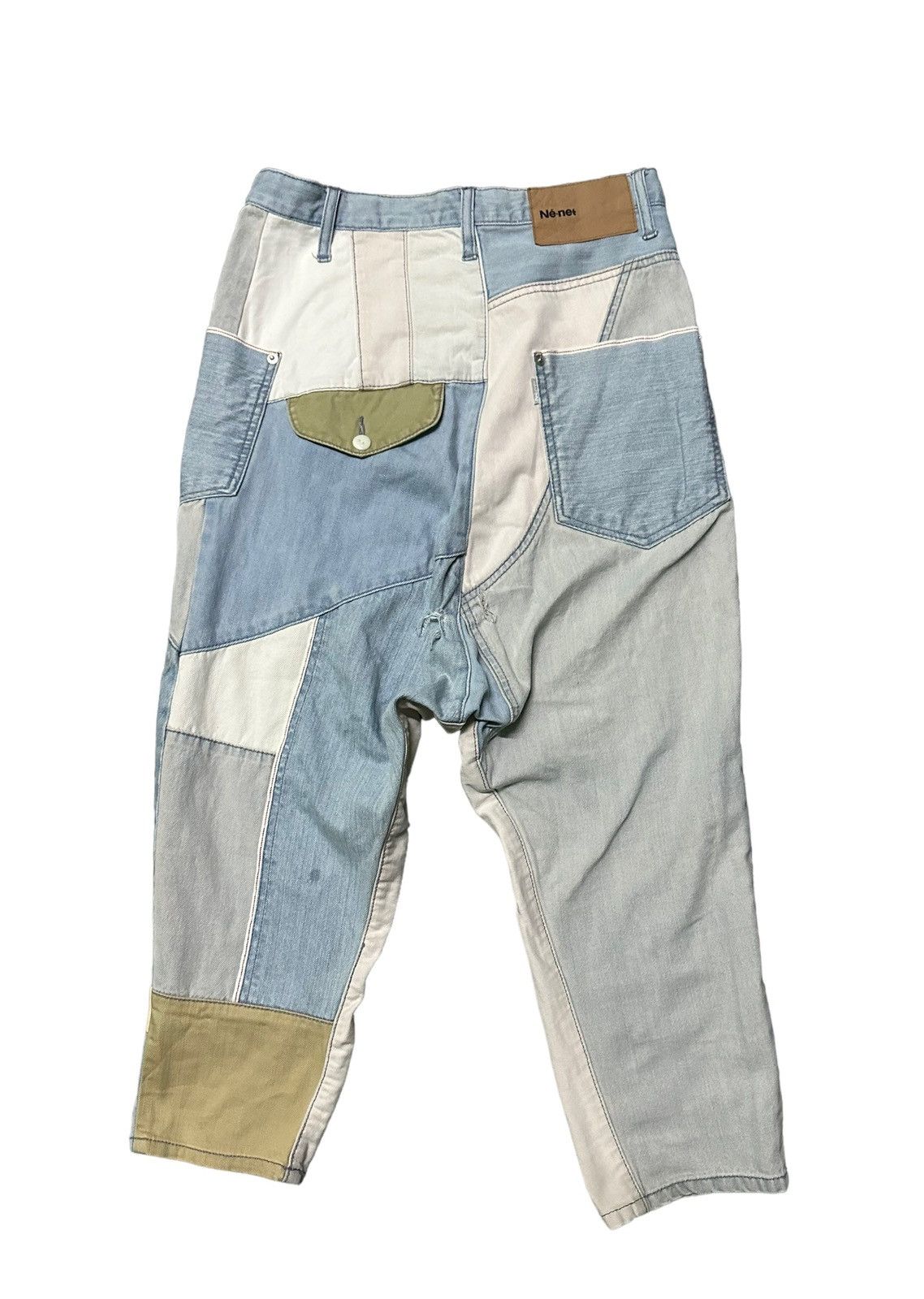 Ne-Net Ne-net Issey Miyake patchwork denim harem pants Size US 28 / EU 44 - 7 Thumbnail