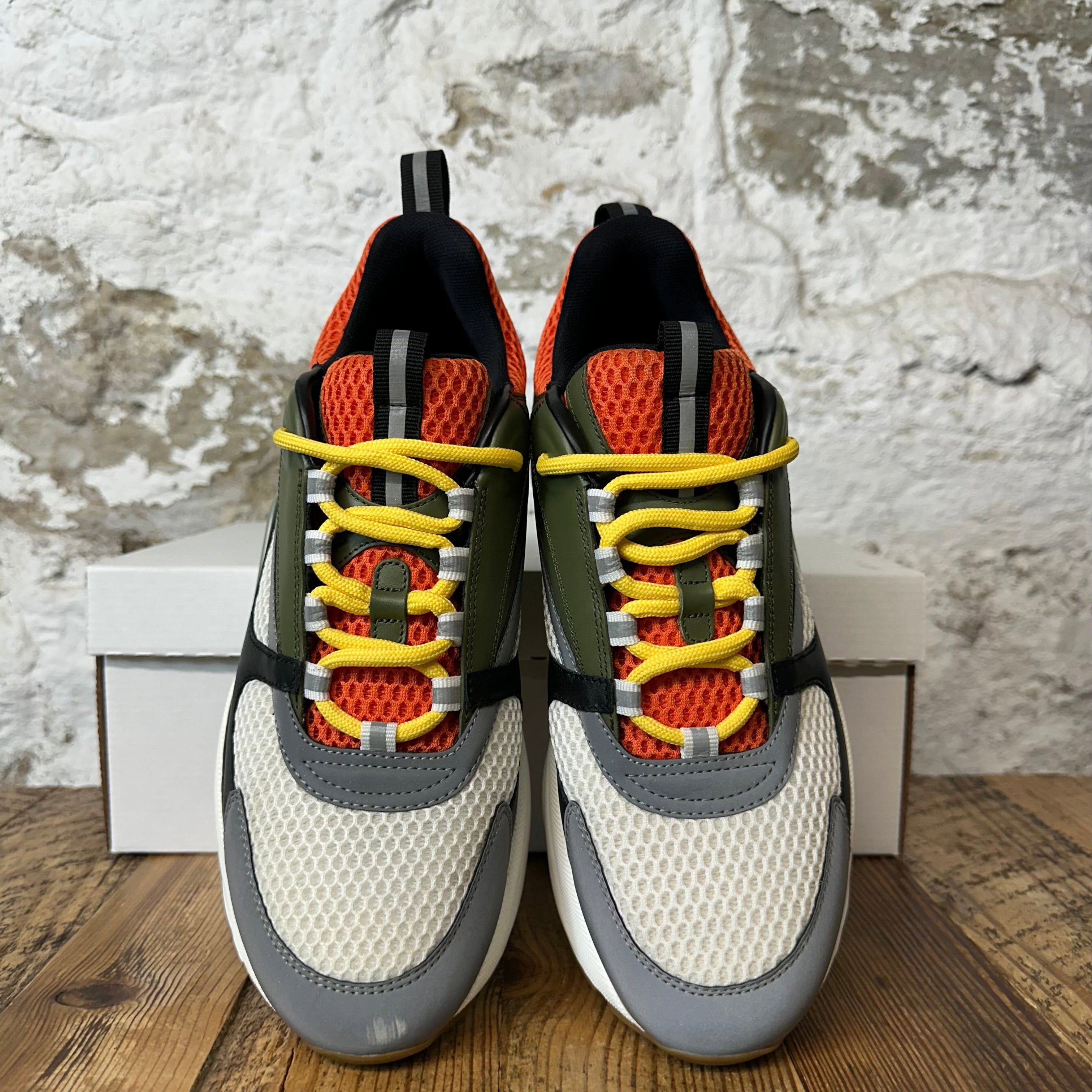 Dior Dior B22 Green Orange Grey Sneaker Sz 9 (42) Size US 9 / EU 42 - 3 Thumbnail