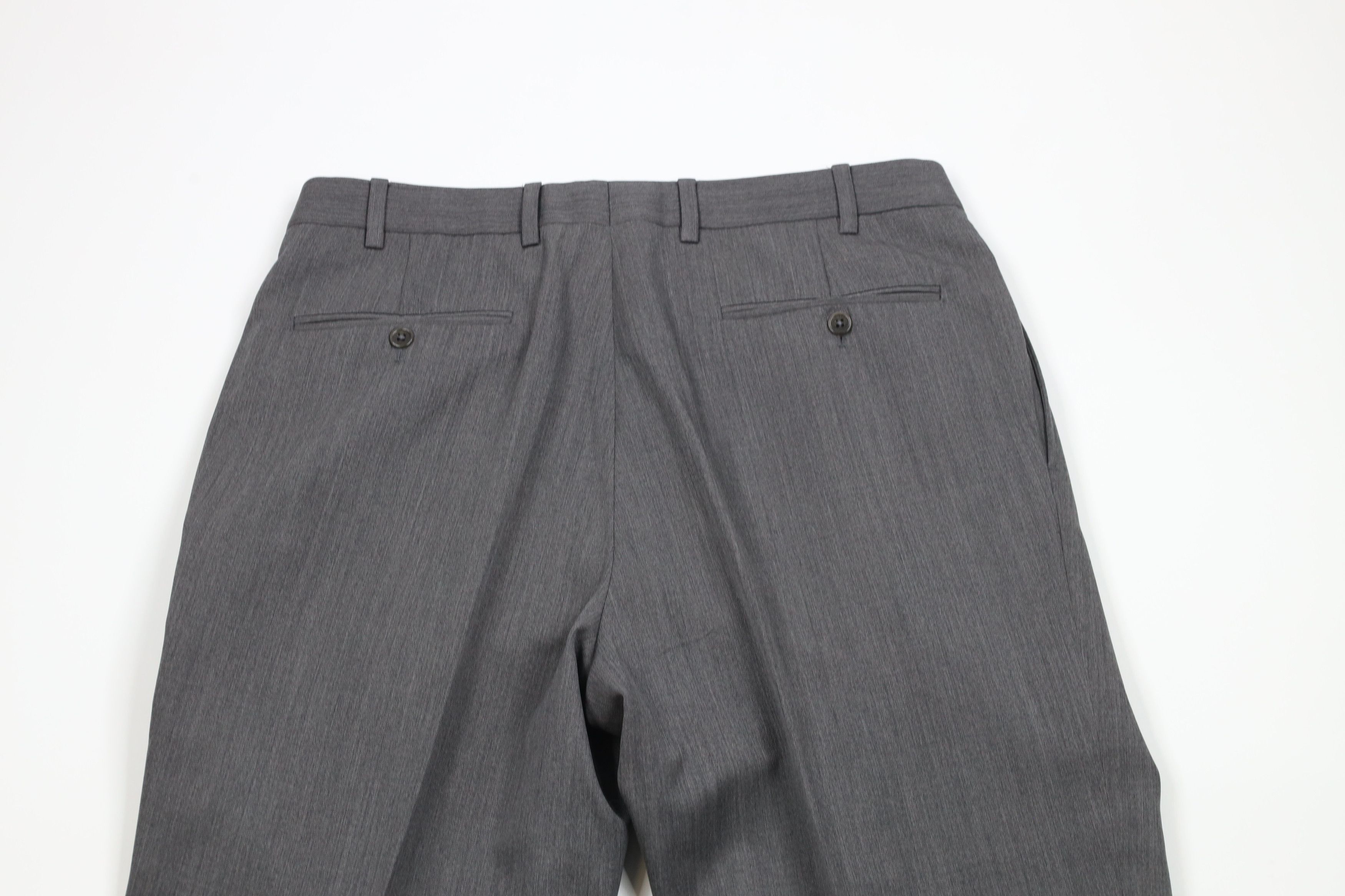 Brooks Brothers × Vintage Vintage Brooks Brothers Wide Leg Chino Pants Sharkskin Gray Size US 34 / EU 50 - 9 Thumbnail
