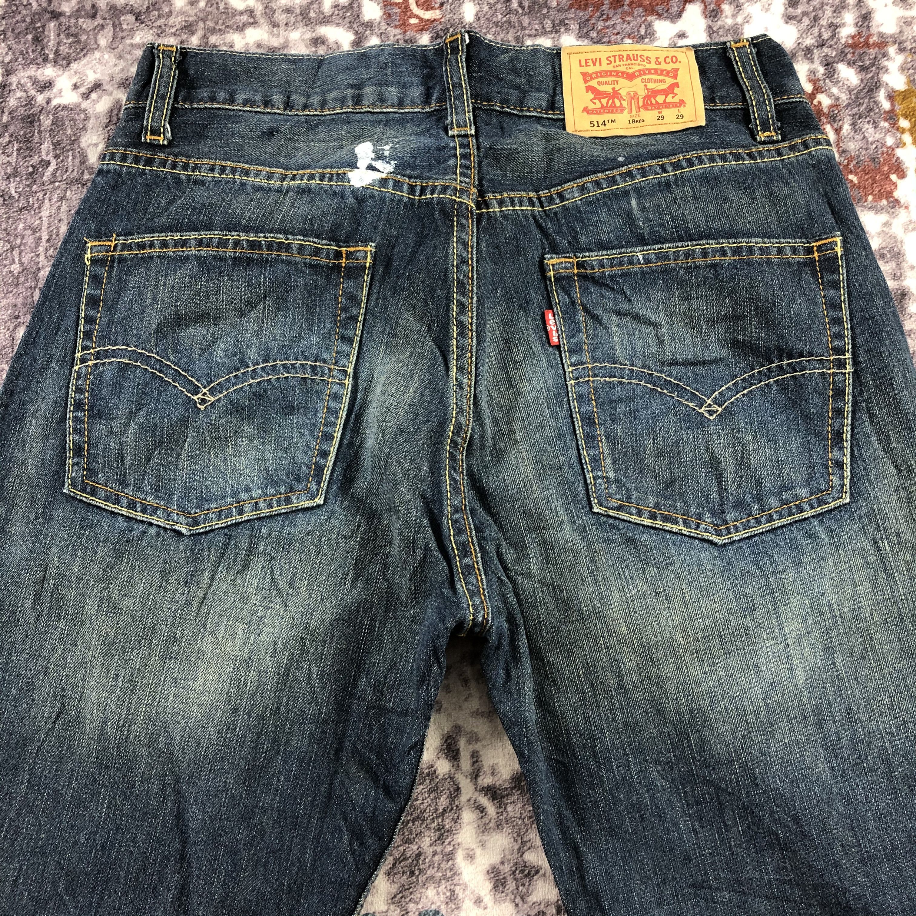 Vintage Blue Wash Levis 514 Jeans-JM3073