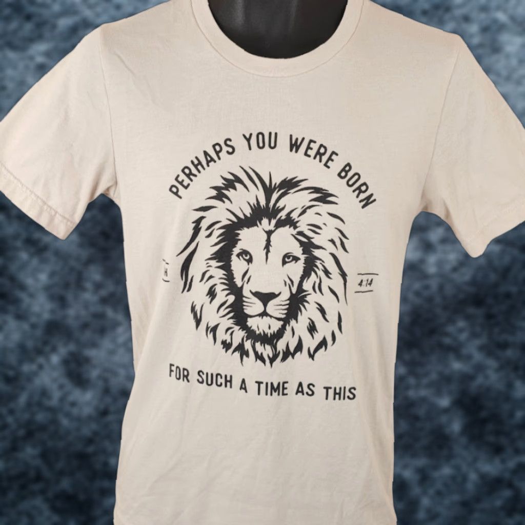 Born Jewish T Shirt Mens Size Small Beige Esther 4:14 Born For Such A Time Size US S / EU 44-46 / 1 - 1 Thumbnail
