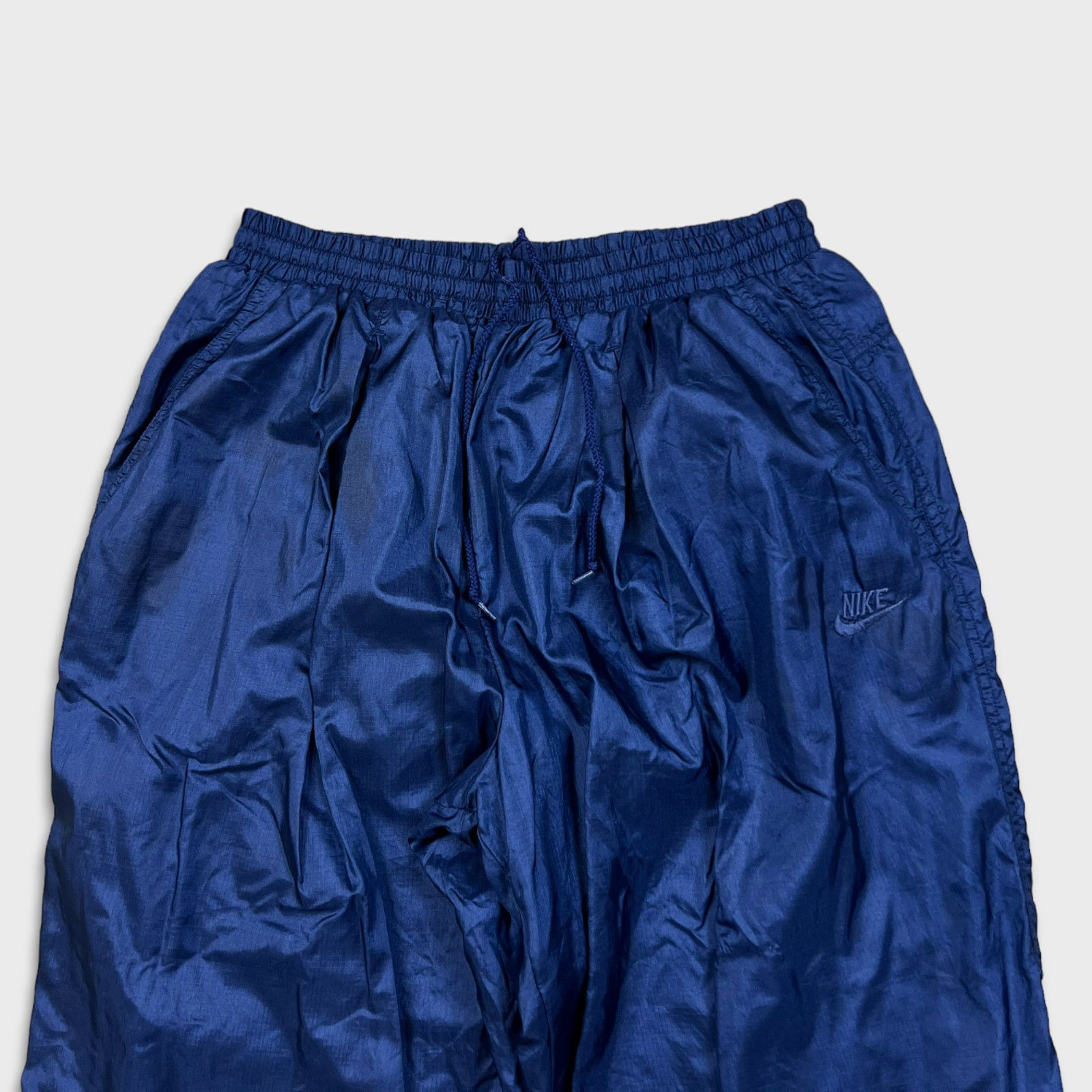 Nike × Vintage VTG Nike Track Pants Small Swoosh Windbreaker Athletic 80s Size US 28 / EU 44 - 2 Thumbnail
