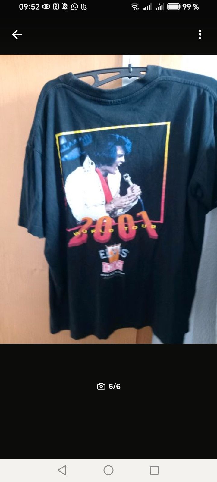 Elvis Presley vintage 2001 world tour