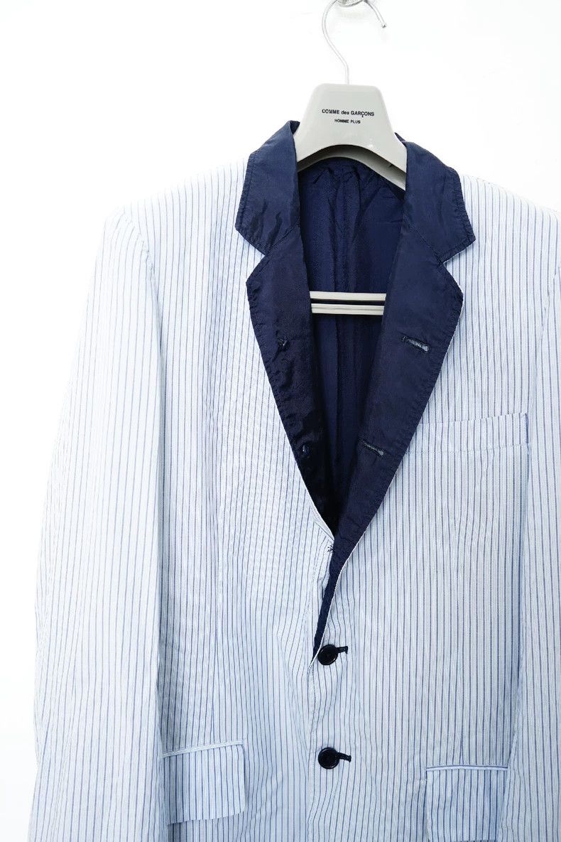 Yohji Yamamoto yohji yamamoto size 2 Spring-summer striped blazer 2503-Ne Size 36S - 3 Thumbnail