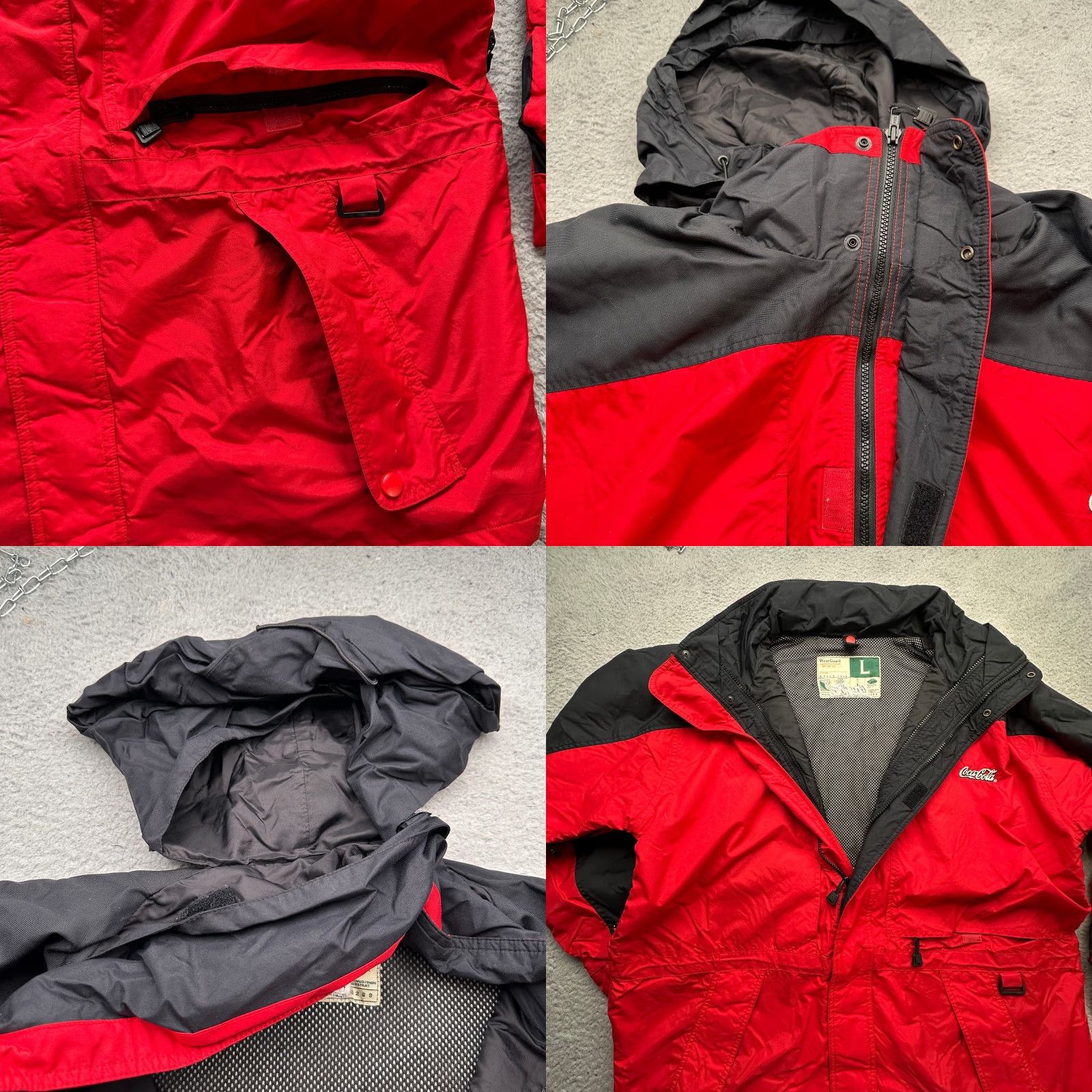 Vintage WearGuard Arctic Tundra Parka System 1436 Nylon Jacket Mens Large Coca Cola Red Nylon Parka Jacket Mens L Red Mockup Size US L / EU 52-54 / 3 - 9 Thumbnail