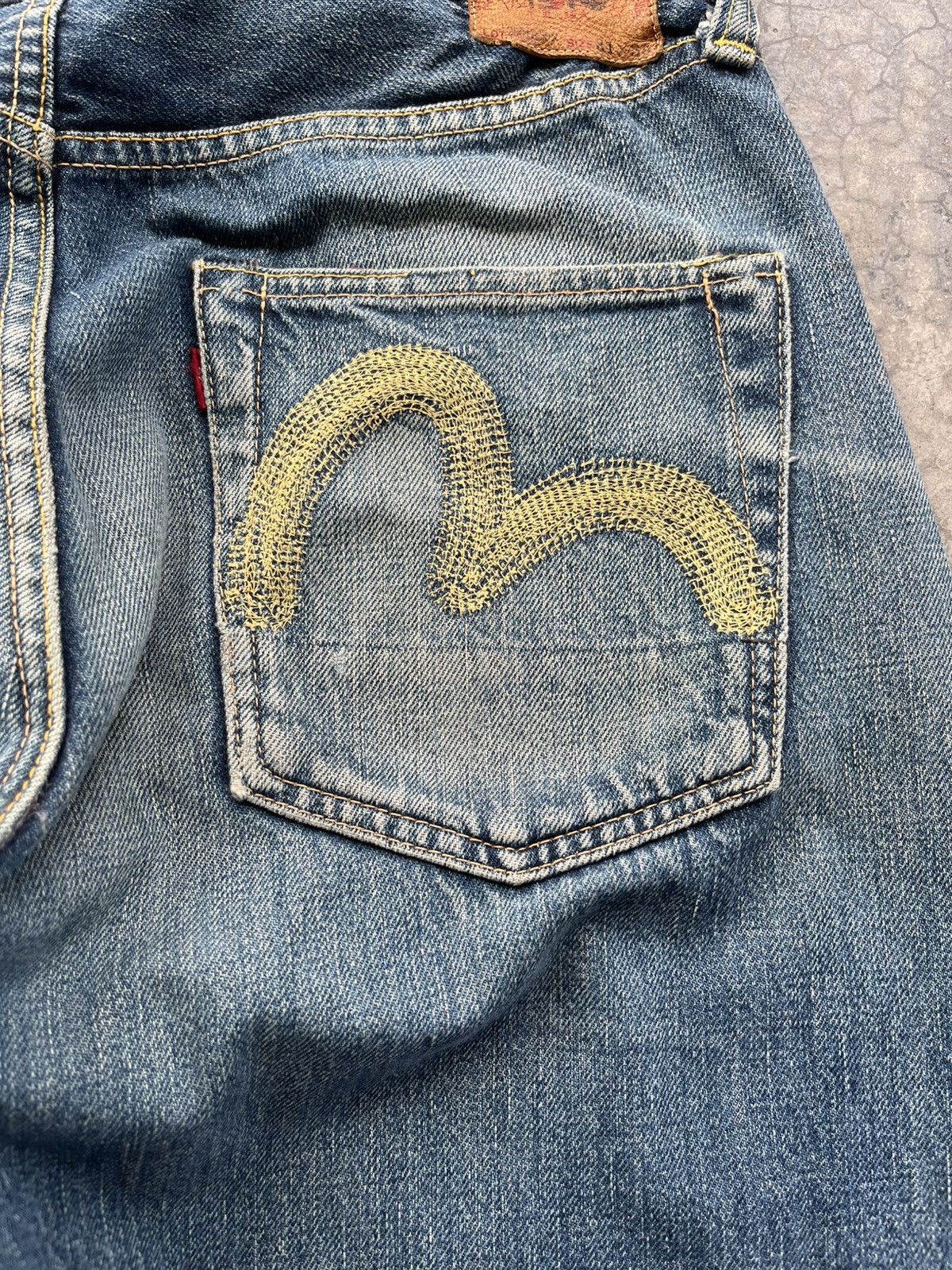 Evisu Vintage Evisu No 2 Embroidded Seagulls Selvedge Denim Size US 29 - 11 Thumbnail