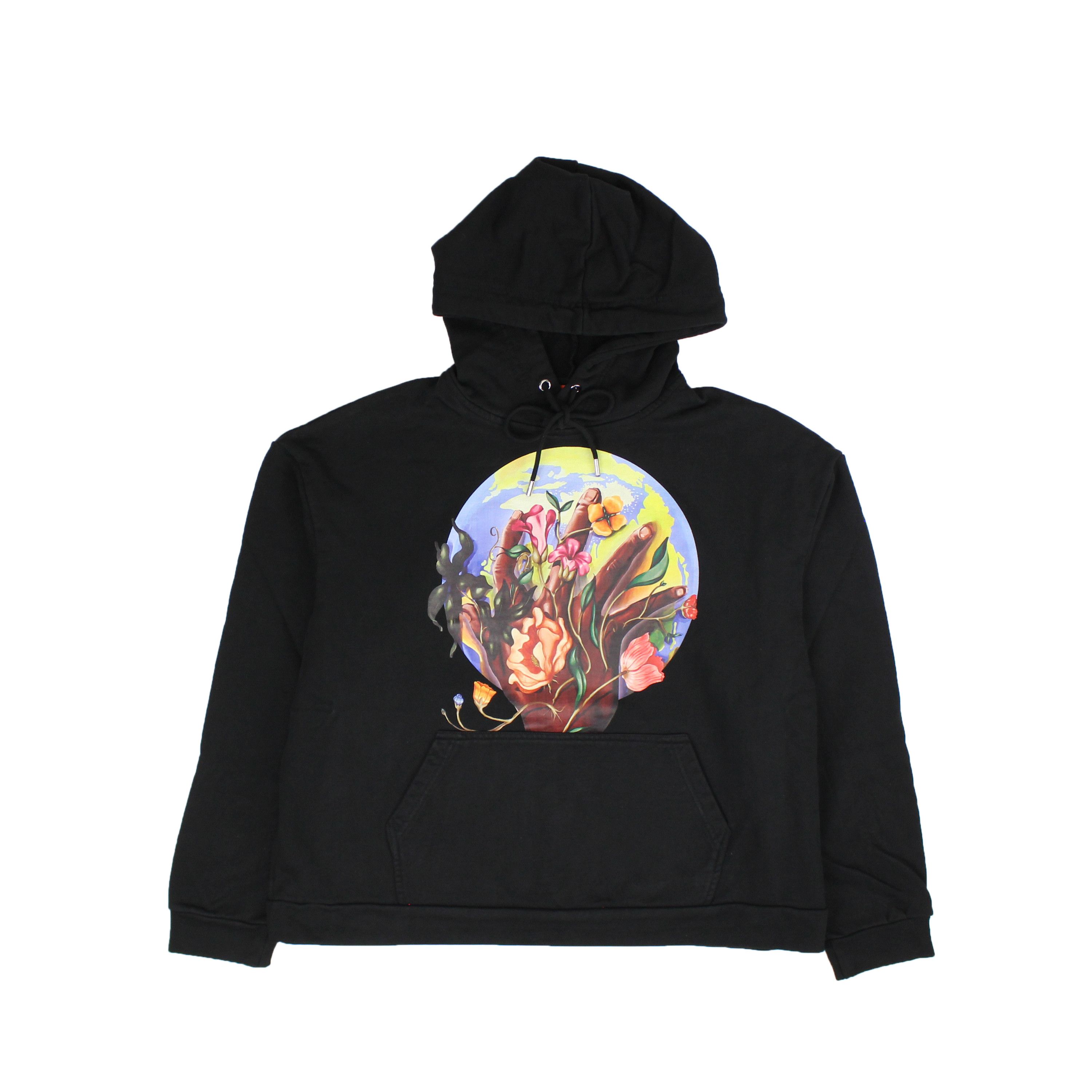 image of Who Decides War Black Roots Of Peace Hooded Pullover Size M, Men's
