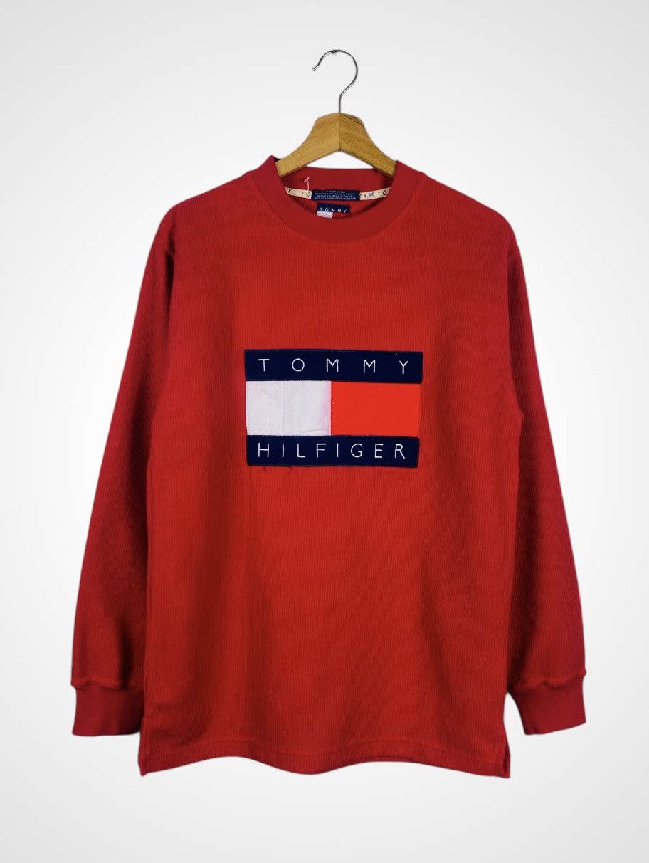 Tommy Hilfiger Vintage 90s Tommy Hilfiger Big Logo Sweatshirt Size US M / EU 48-50 / 2 - 1 Thumbnail