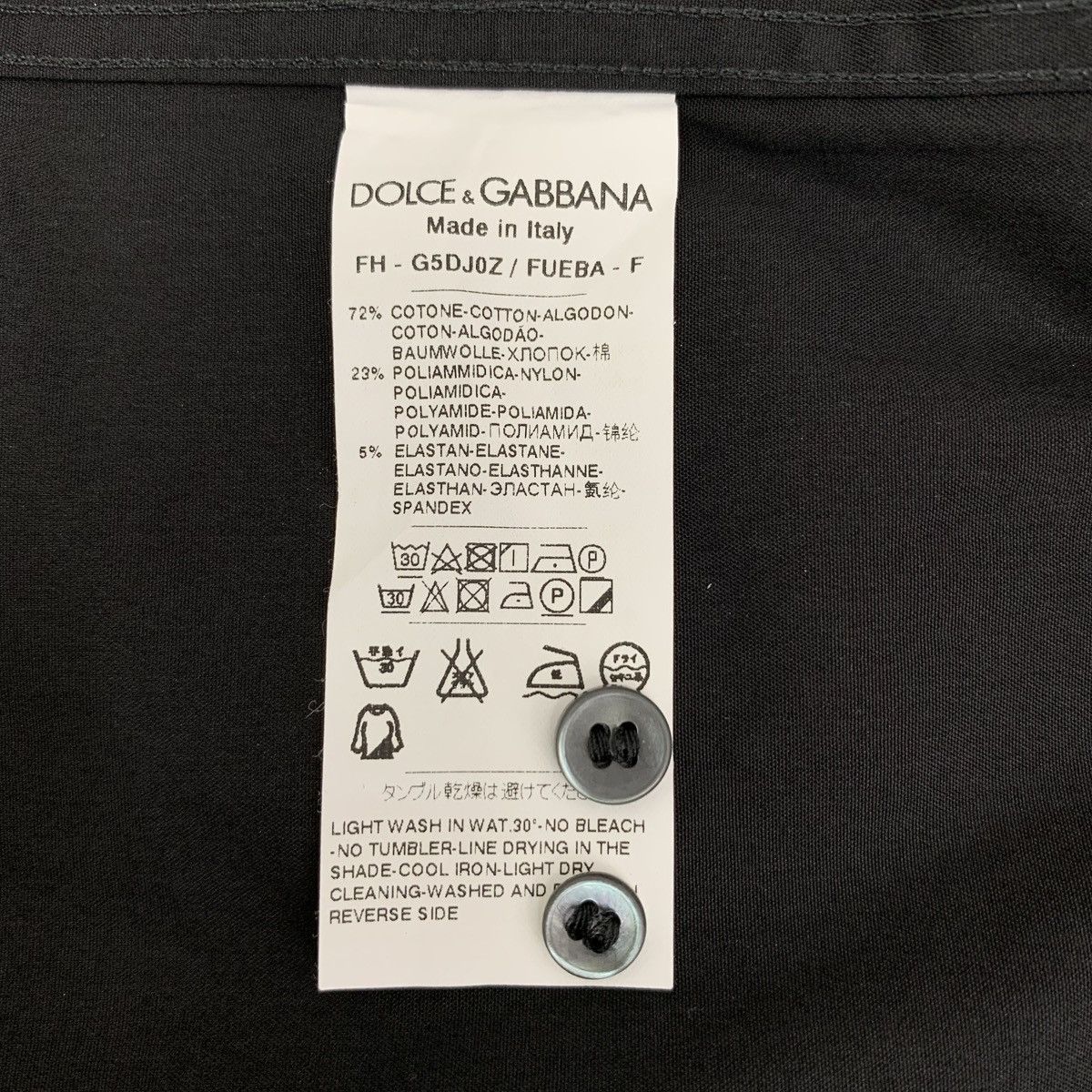 Dolce & Gabbana Dolce Gabbana Crown Embroidered Long Sleeve Shirt K26WX Size US XS / EU 42 / 0 - 8 Thumbnail