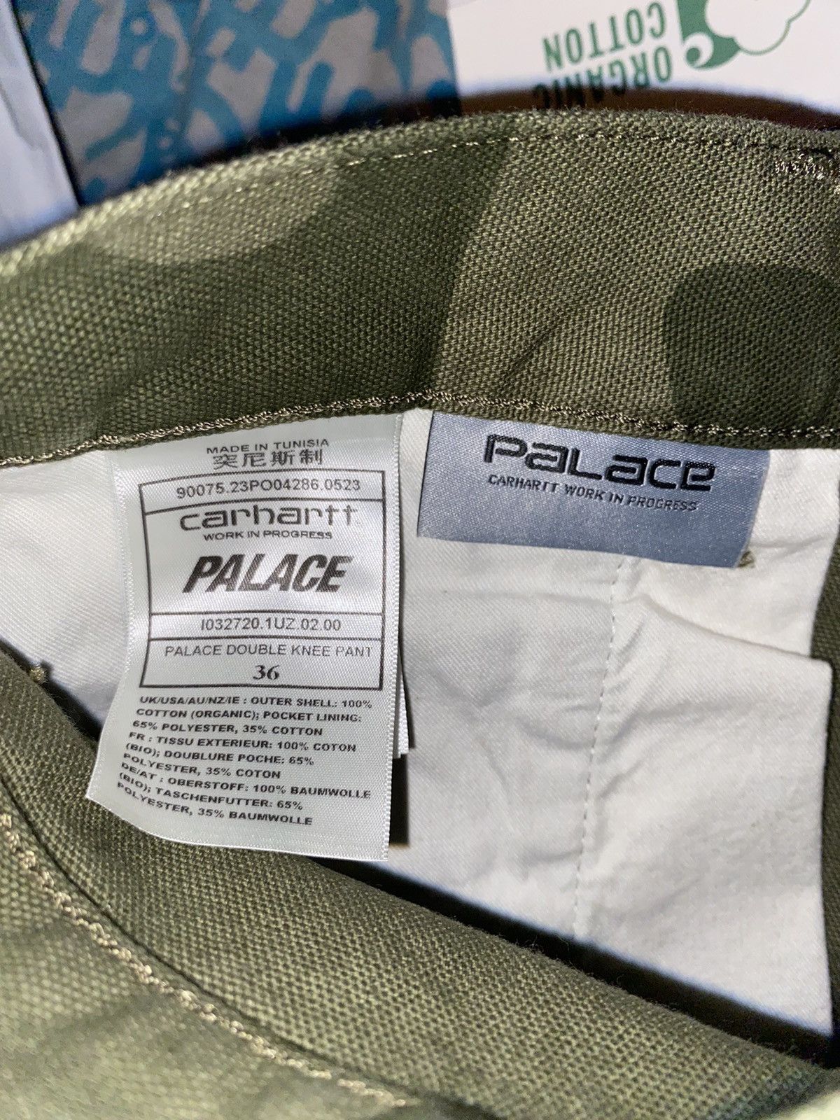 Carhartt × Carhartt Wip × Palace Palace Carhartt WIP Double Knee Pant Dollar Green 36 Size US 36 / EU 52 - 6 Thumbnail