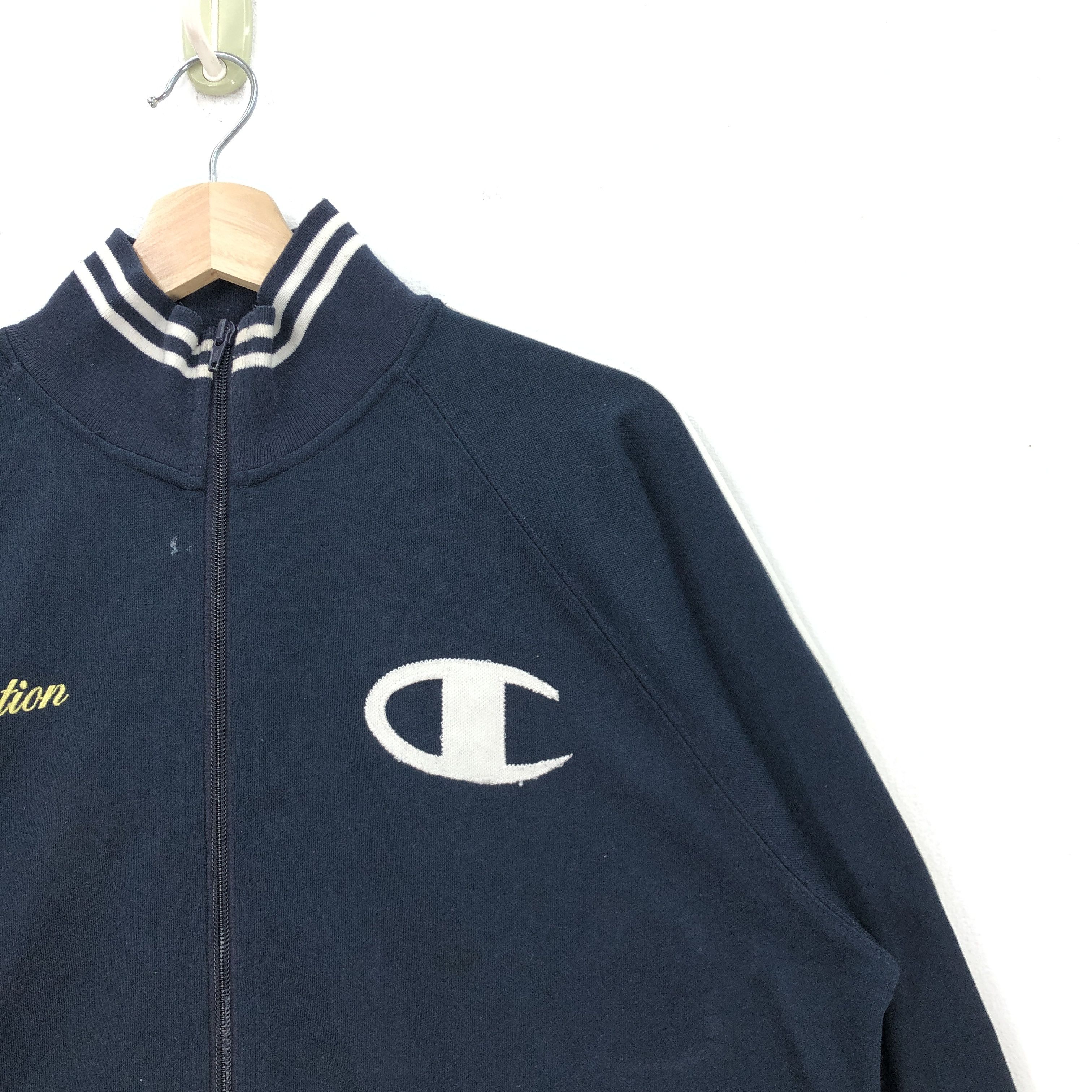 Champion × Vintage Vintage Deception Zipper Sweater Champion Sweatshirt Size US M / EU 48-50 / 2 - 6 Thumbnail