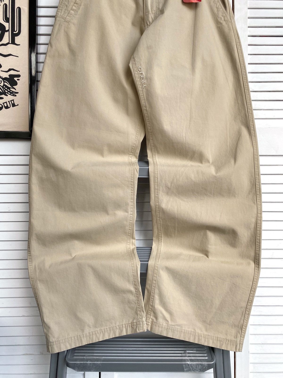O'Neill Vintage O’Neil Baggy Skateboarding Light Pants Y2K Beige Size US 31 - 5 Thumbnail
