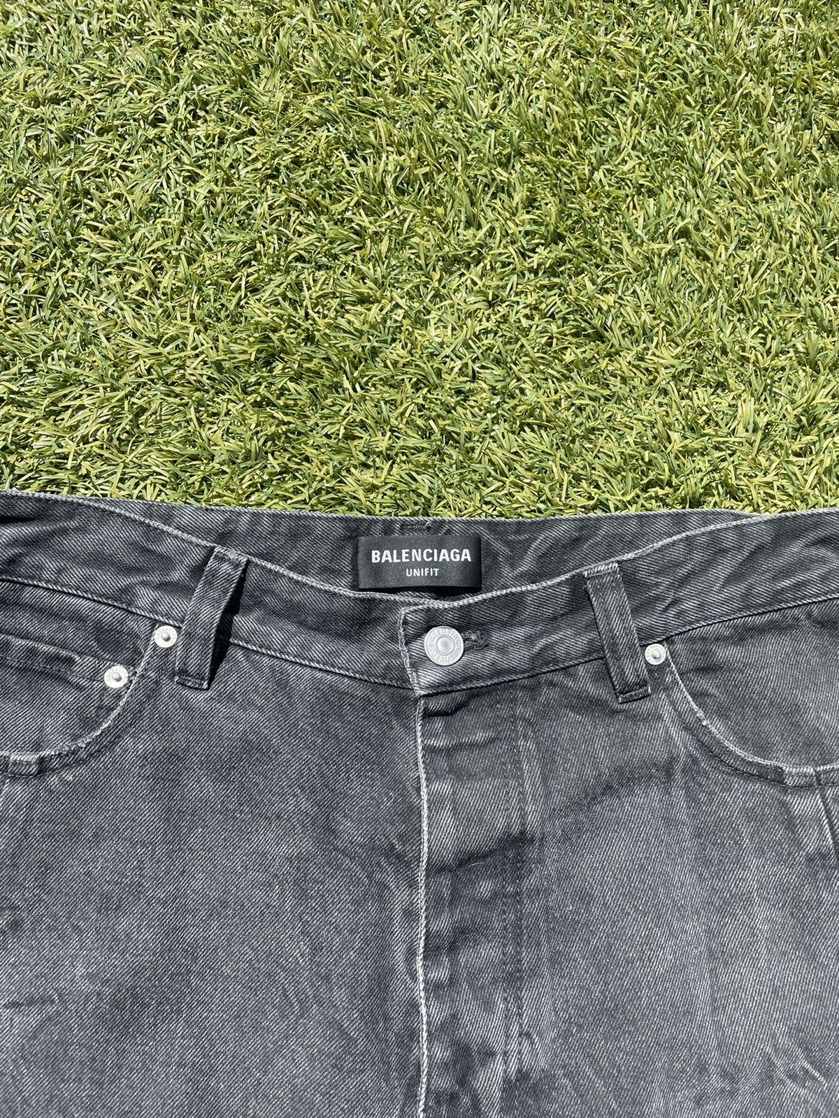 Balenciaga SS21 Balenciaga Sporty B Denim Track Set Size US 31 - 3 Thumbnail