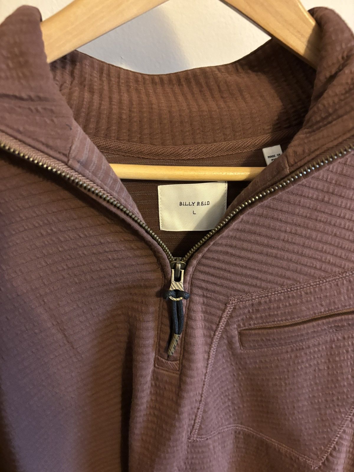 Billy Reid Billy Reid rust large quarter zip Size US L / EU 52-54 / 3 - 2 Thumbnail