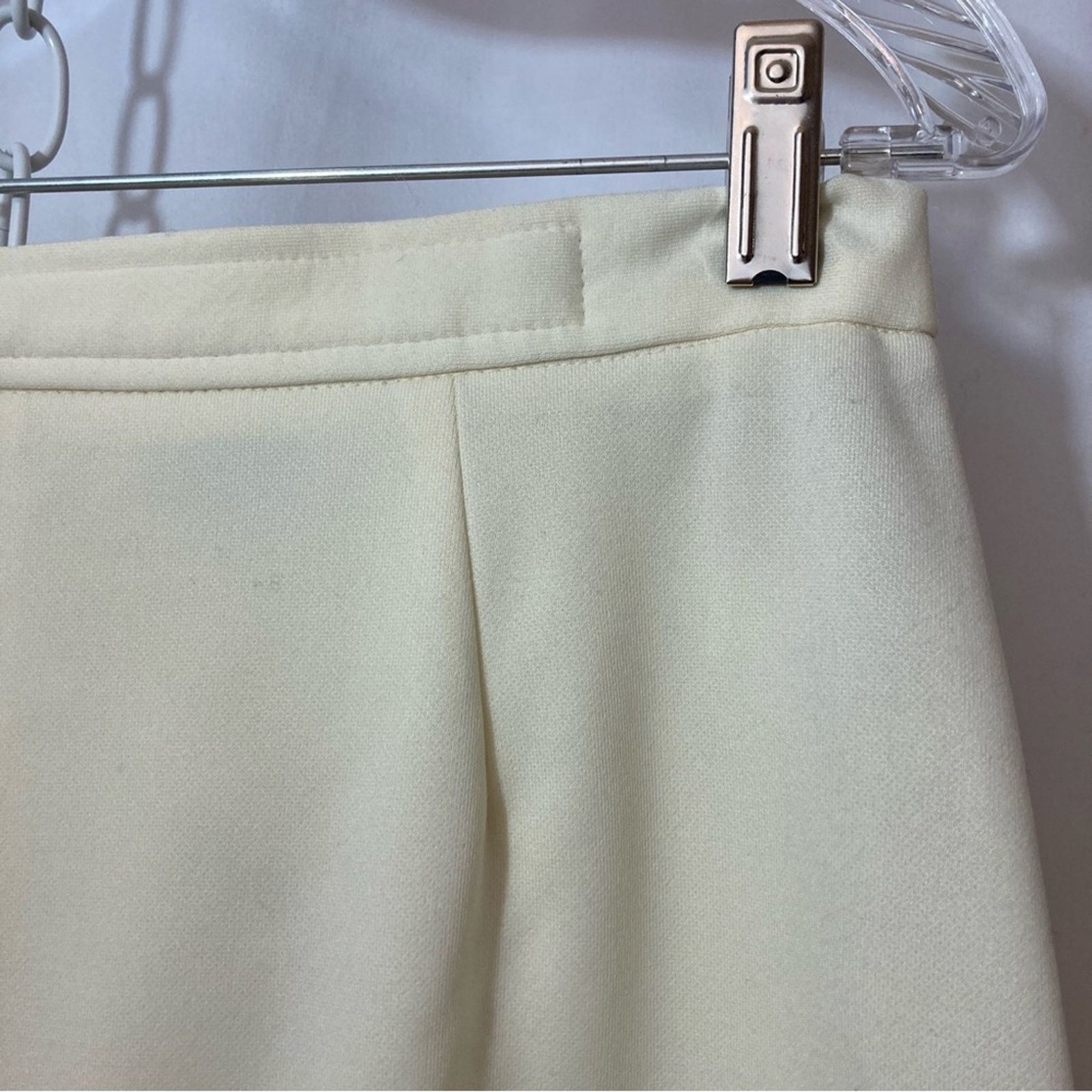 Other NWT Vintage Country Suburbans Ivory A-Line Back Slit Skirt Size 36" / US 14 / IT 50 - 5 Thumbnail