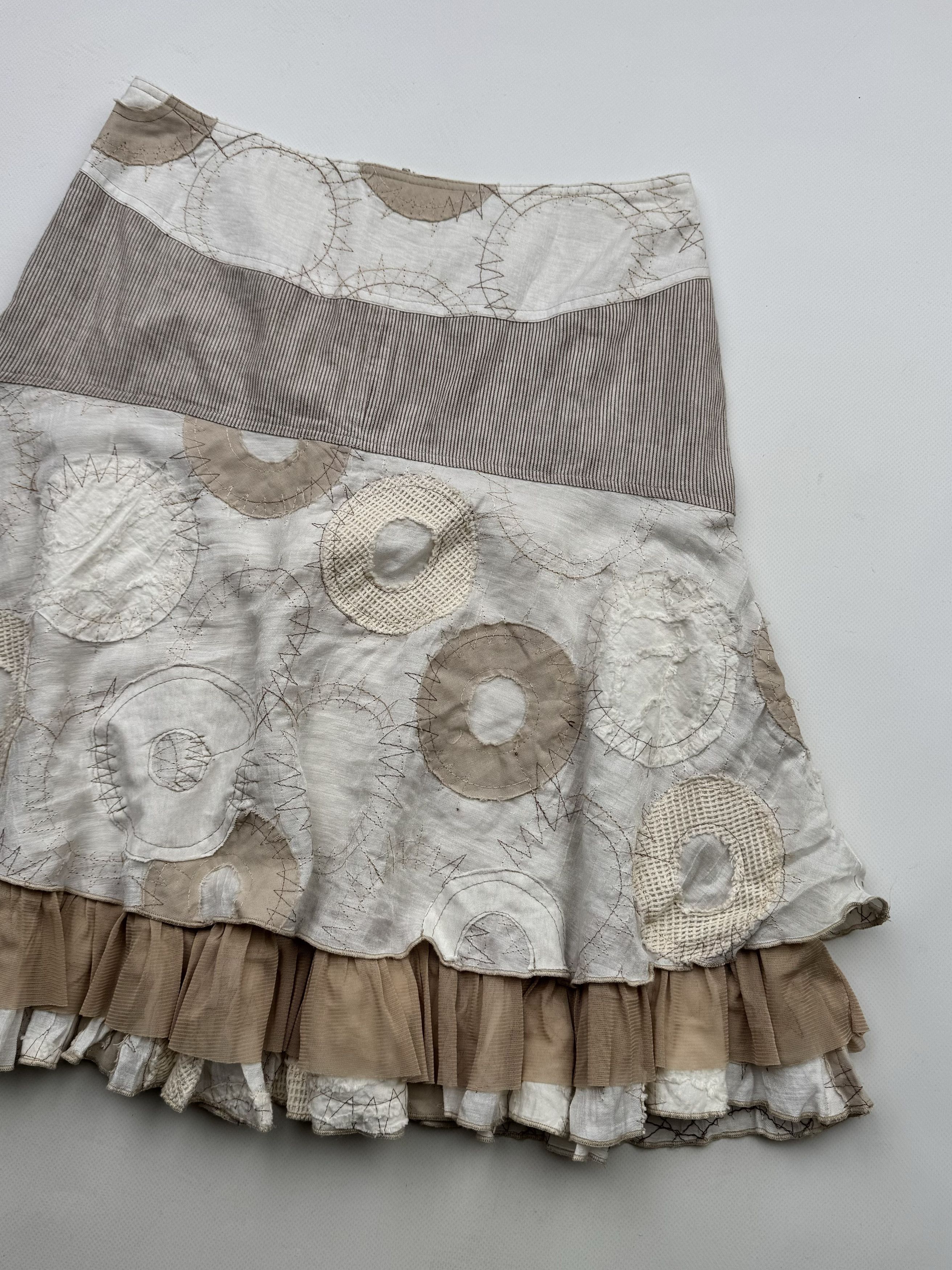 Japanese Brand 90's Midi Flared Skirt B67(V294)E2 Size 26" / US 2 / IT 38 - 3 Thumbnail