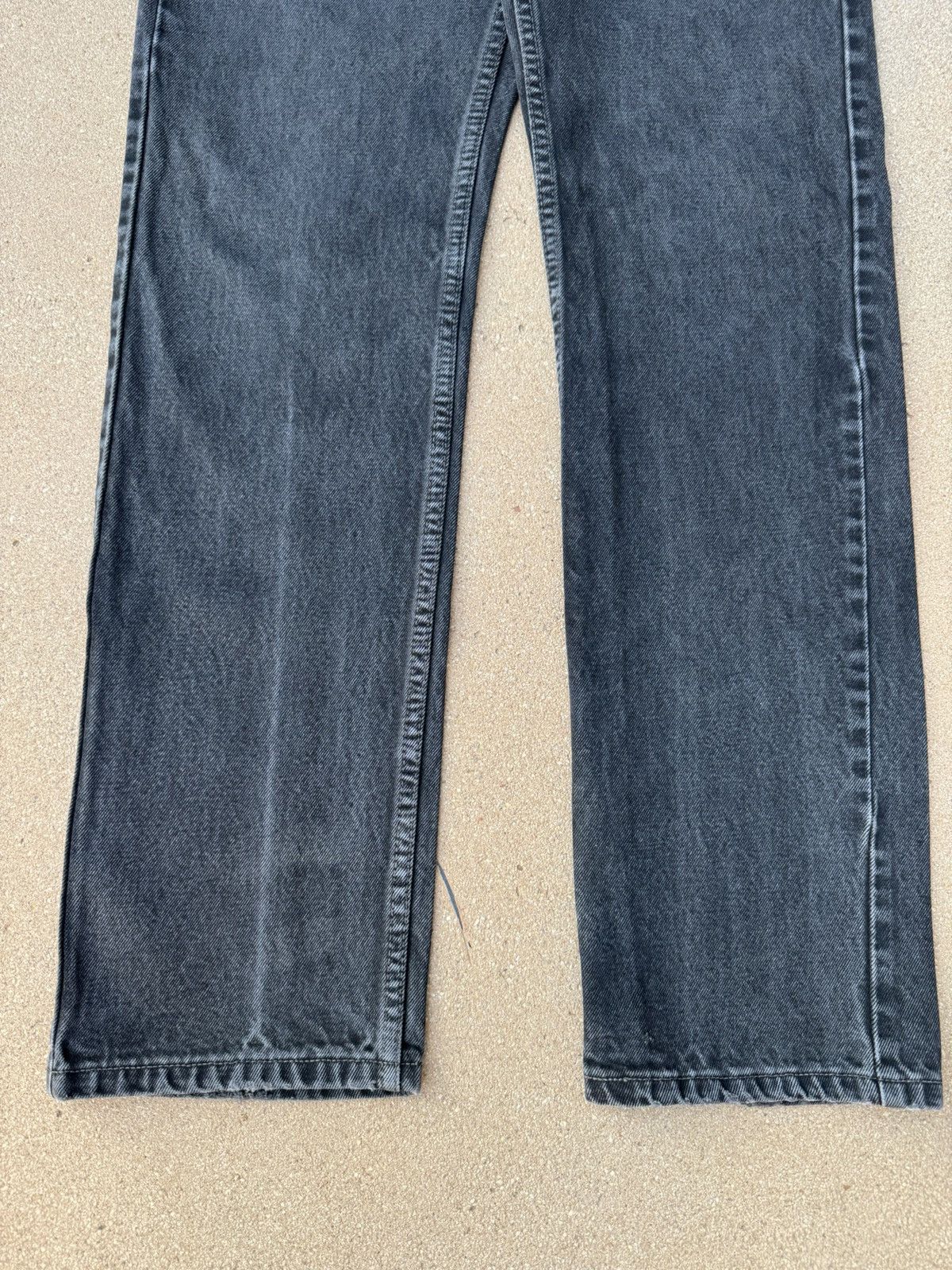 Levi's × Vintage Vtg 90’s Levi’s 505 Red Tab Straight Faded Black Jeans 30x32 Size US 30 / EU 46 - 3 Thumbnail