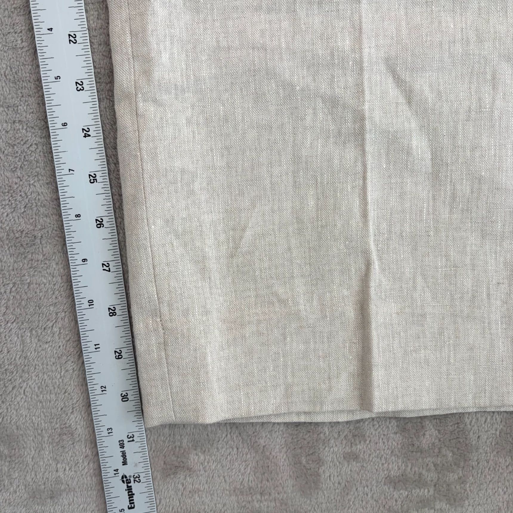 Banana Republic VINTAGE Banana Republic Palma Straight-Leg Linen Pants in Natural Linen Beige 14 NWOT Size 36" / US 14 / IT 50 - 5 Thumbnail