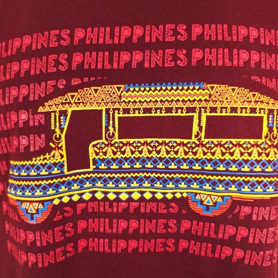 Vintage Kamisa Philippines Jeepney T Shirt Mens Medium Red Travel Destination Tee Size US M / EU 48-50 / 2 - 3 Thumbnail