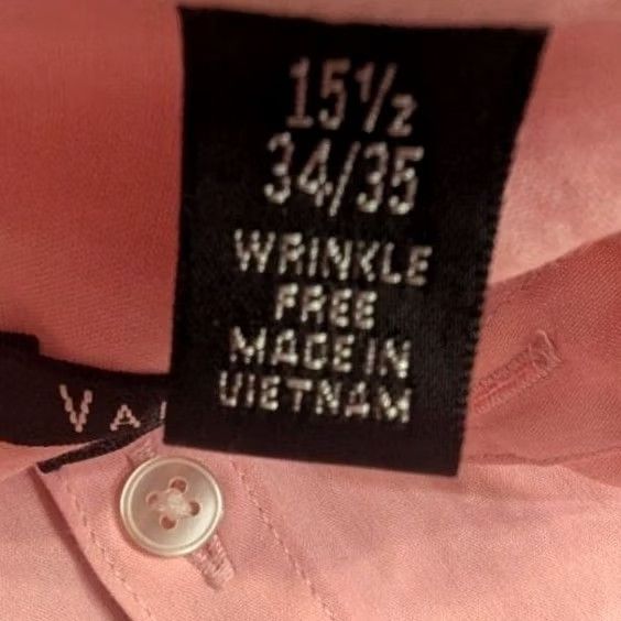 Van Heusen Van Heusen Dress Shirt Pink Slim Fit Long Sleeve 15.5 34/35 Wrinkle Resistant Button Cuff Mens Shirt Size 42R - 5 Thumbnail