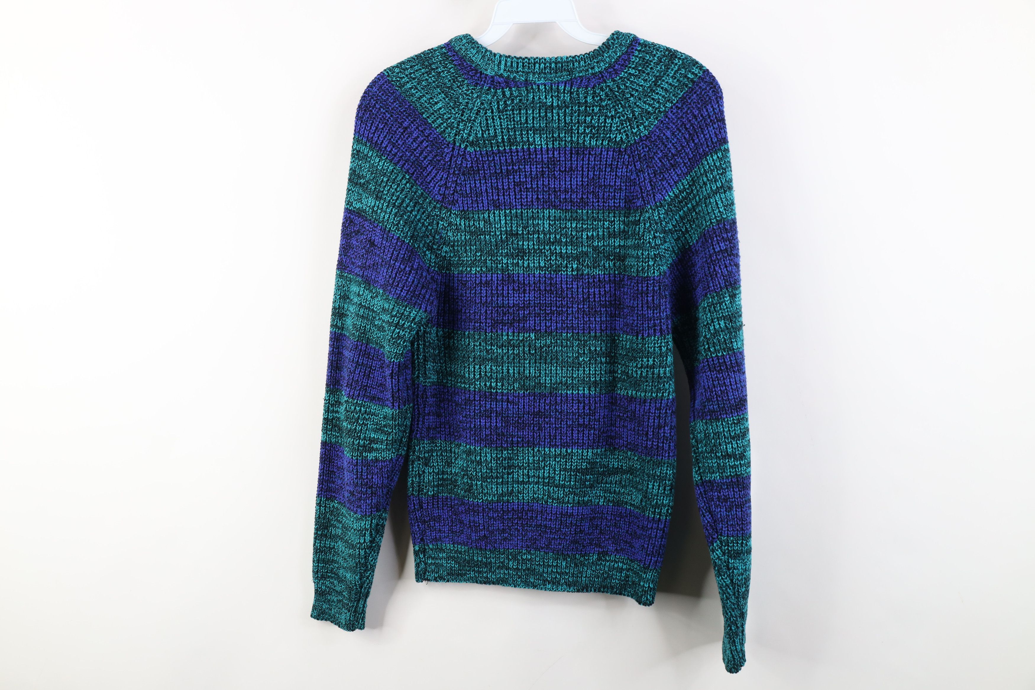 Vintage Vintage 90s Streetwear Block Ribbed Knit Crewneck Sweater Size S / US 4 / IT 40 - 9 Thumbnail