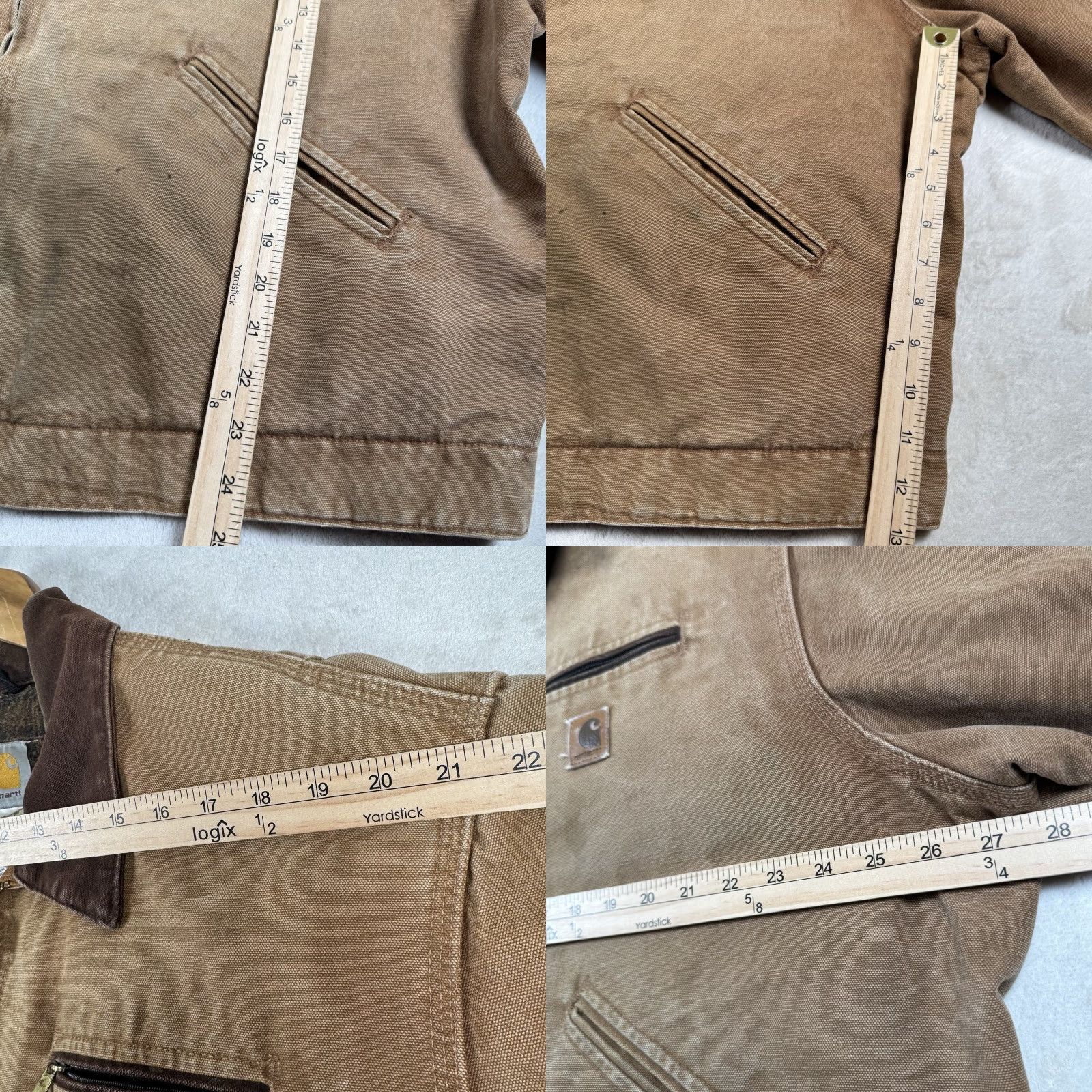 Carhartt Carhartt J97 CML Detroit Vintage Brown Canvas Jacket 2XL Bomber Jacket Men Winter Fall Spring Lined Polyester Logo Shirt? Size US XXL / EU 58 / 5 - 9 Thumbnail