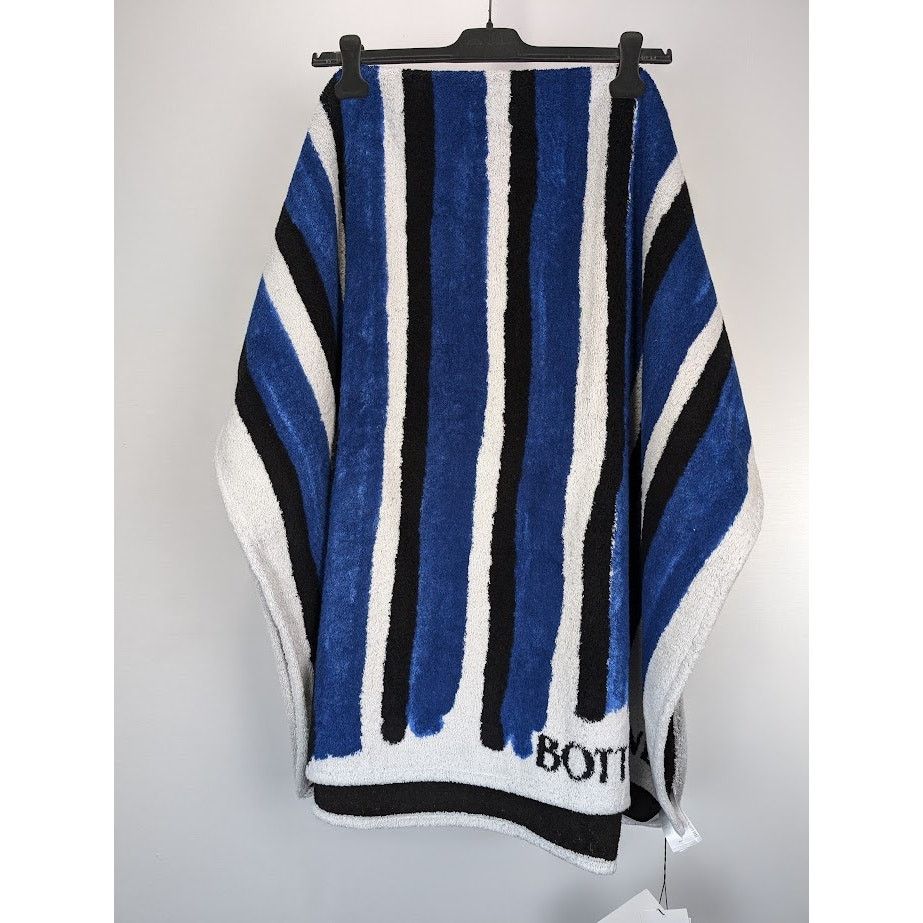 Bottega Veneta o1rshd1 Size:OS / Beach Towel Stripe Print Cotton Terry Blue Size ONE SIZE - 3 Thumbnail