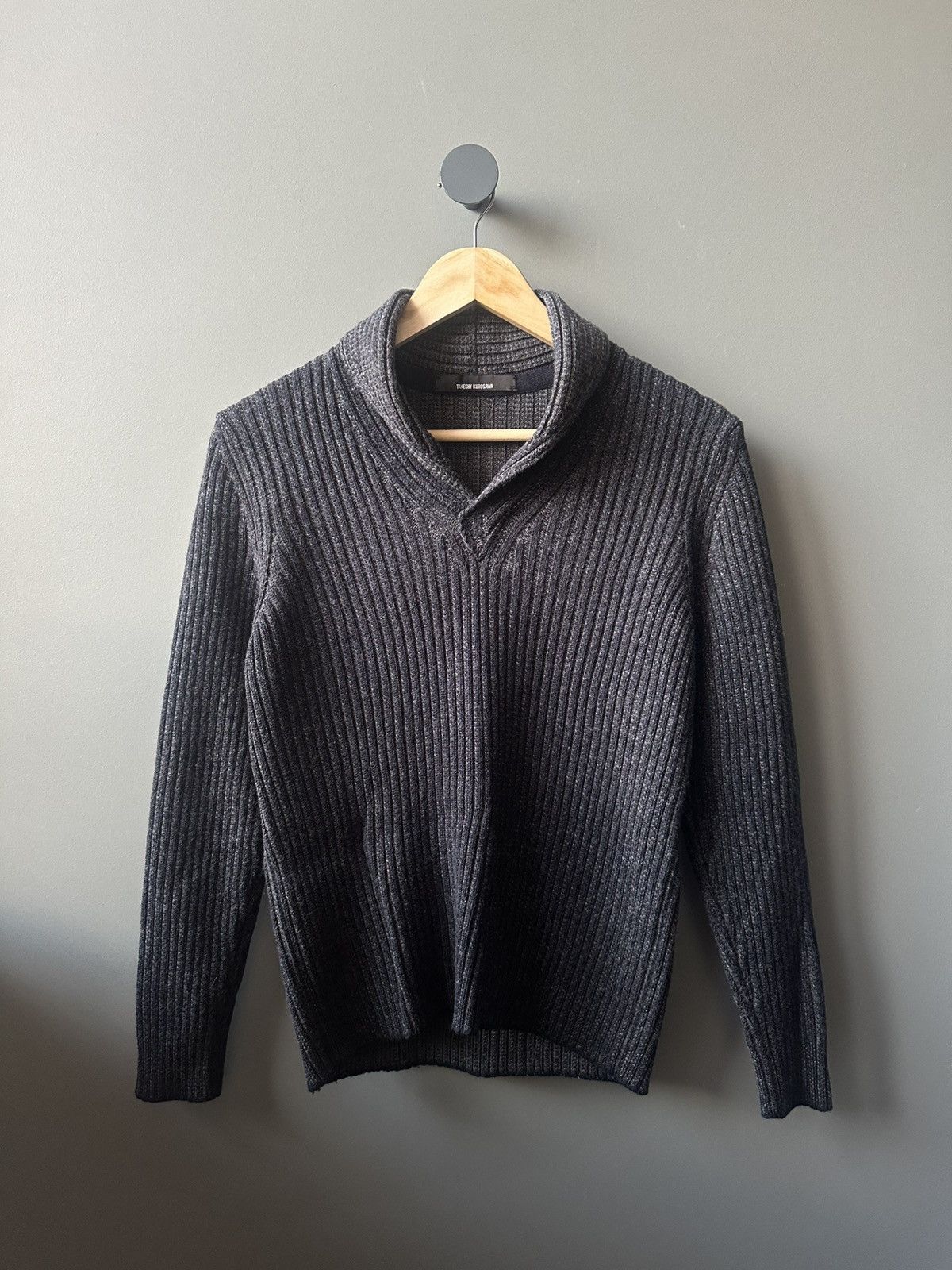 Takeshy Kurosawa Takeshy Kurosawa Gray Knit Sweater Size L / US 10 / IT 46 - 1 Thumbnail
