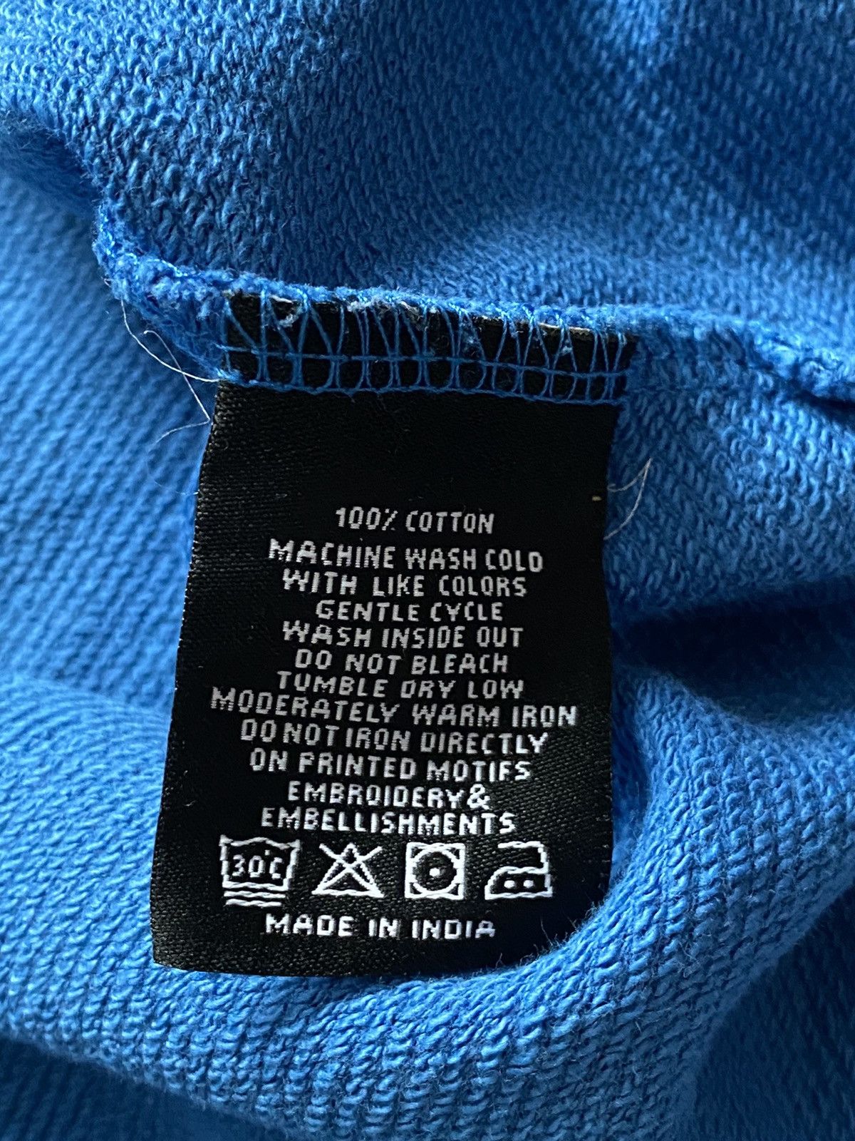 Ed Hardy × Japanese Brand × Vintage Ed Hardy Blue Colour-Block Sweatshirt Size US L / EU 52-54 / 3 - 6 Thumbnail