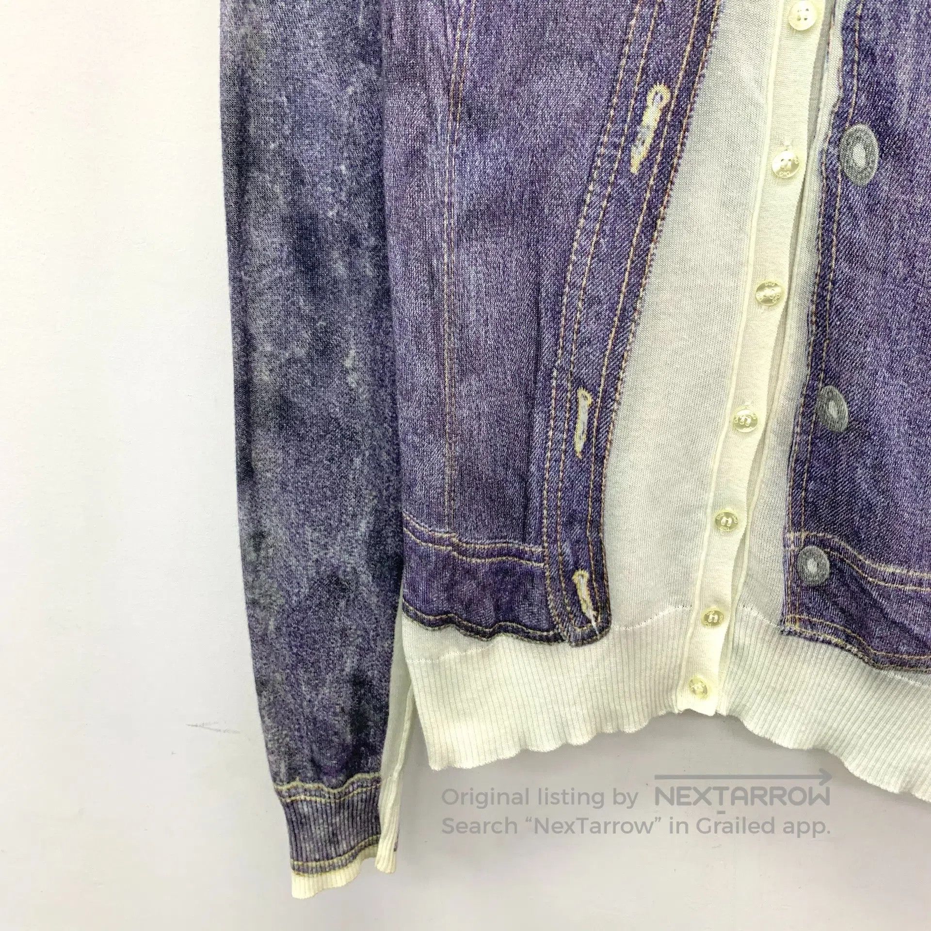 Dolce & Gabbana Dolce Gabbana Purple Cotton Round Neck Single-breasted Lon Size S / US 4 / IT 40 - 4 Thumbnail