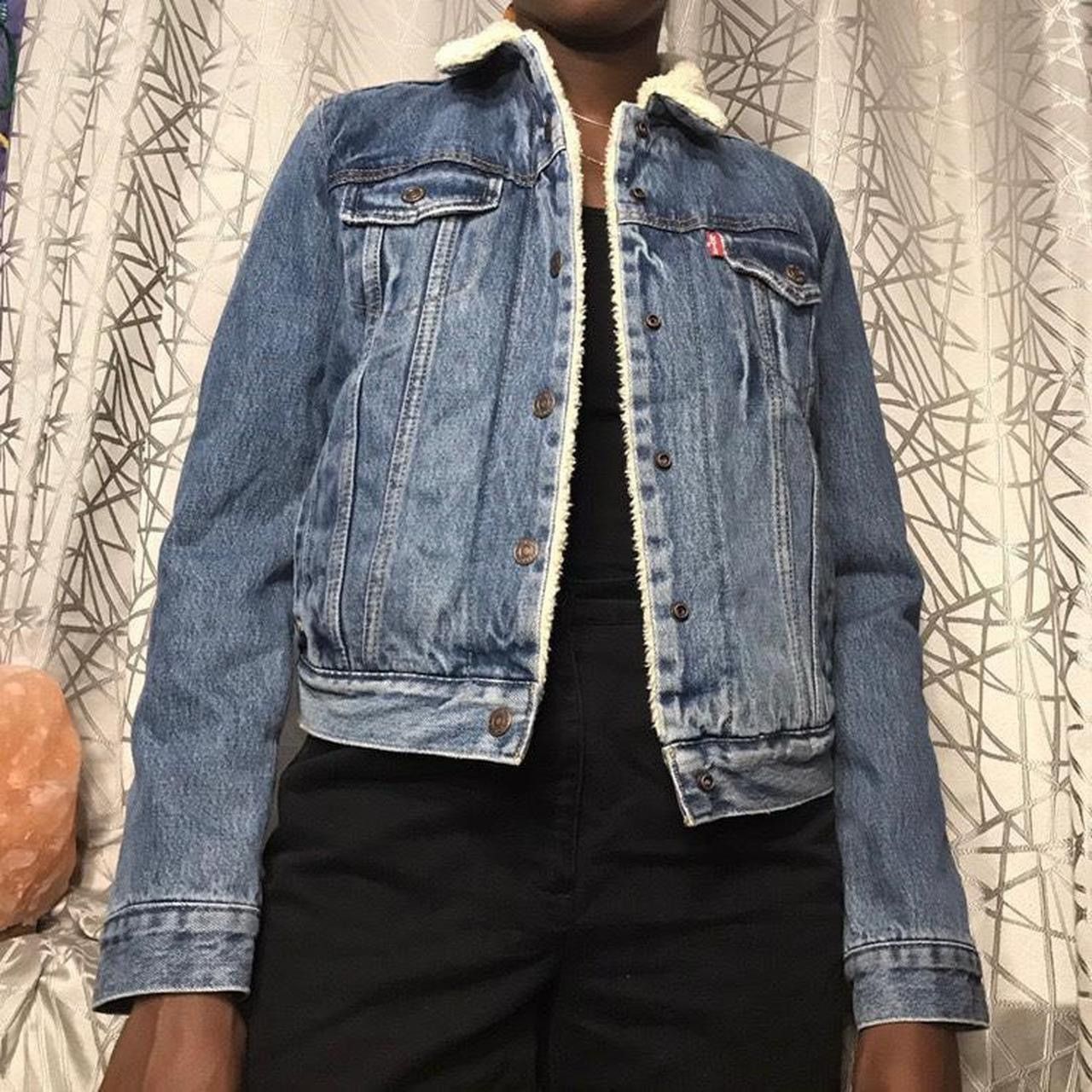 Levi's NWT Levi’s Ex-boyfriend Faux Fur Sherpa Trucker Jacket Size XS / US 0-2 / IT 36-38 - 4 Thumbnail