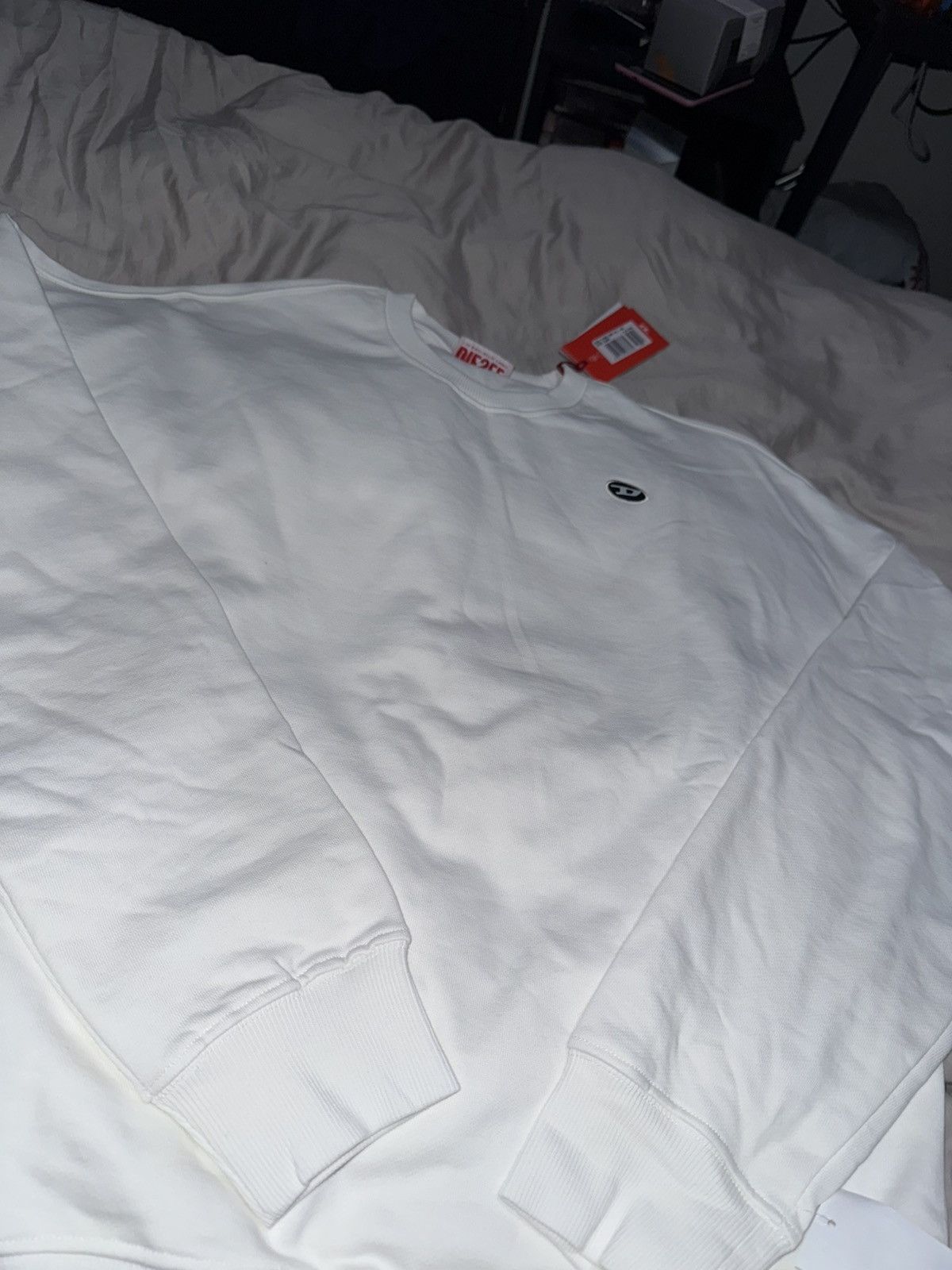 Diesel White Diesel jumper Size US M / EU 48-50 / 2 - 5 Thumbnail
