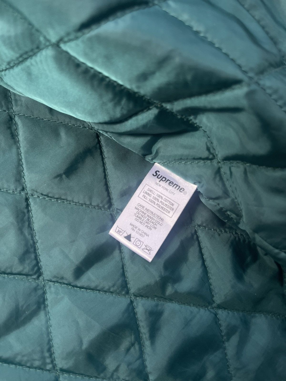 Supreme Supreme Arc Logo Quilted Flannel Shirt Size US L / EU 52-54 / 3 - 5 Thumbnail