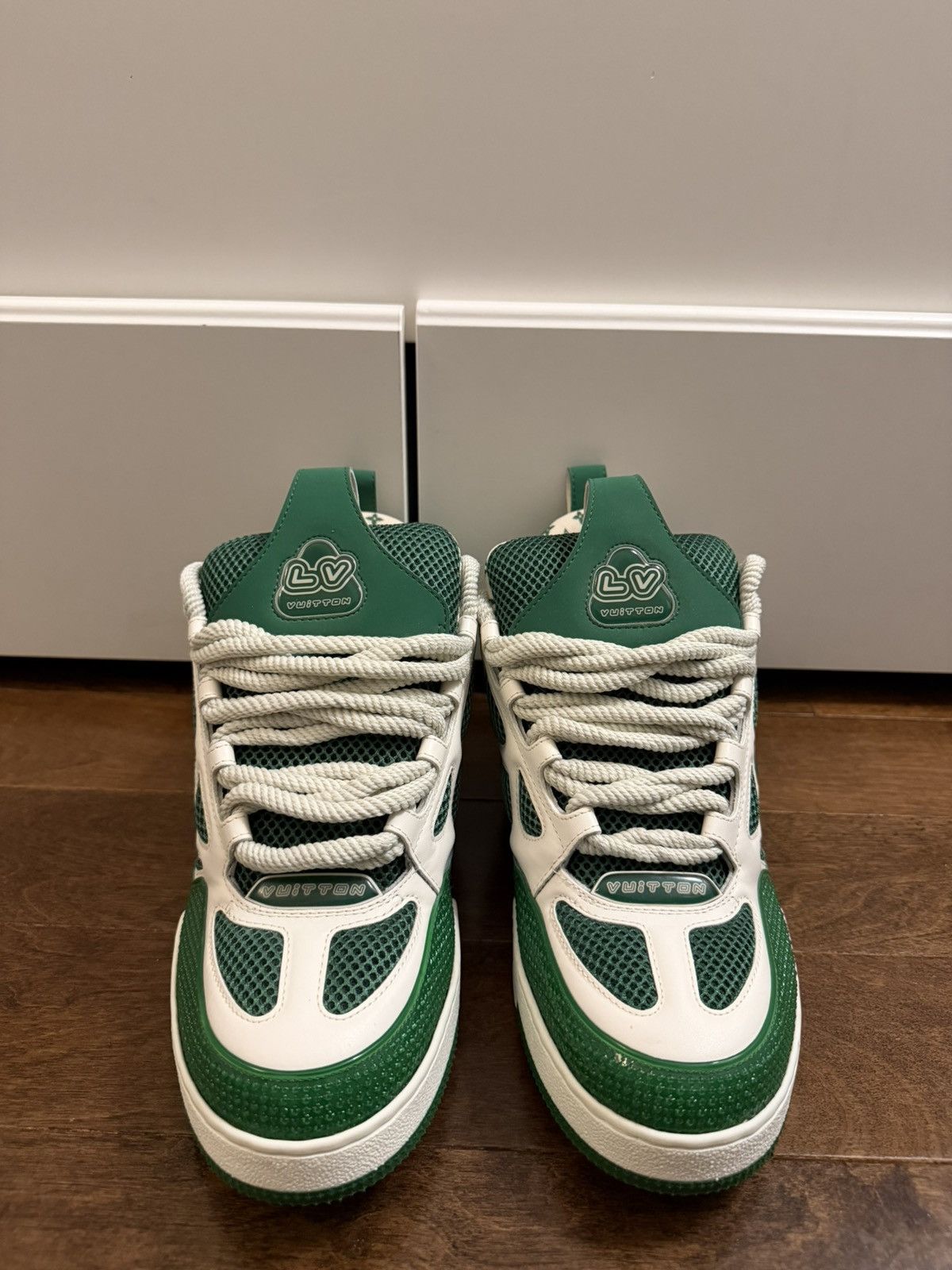 Louis Vuitton Louis Vuitton LV Skate Sneaker - Green Size US 10.5 / EU 43-44 - 3 Thumbnail