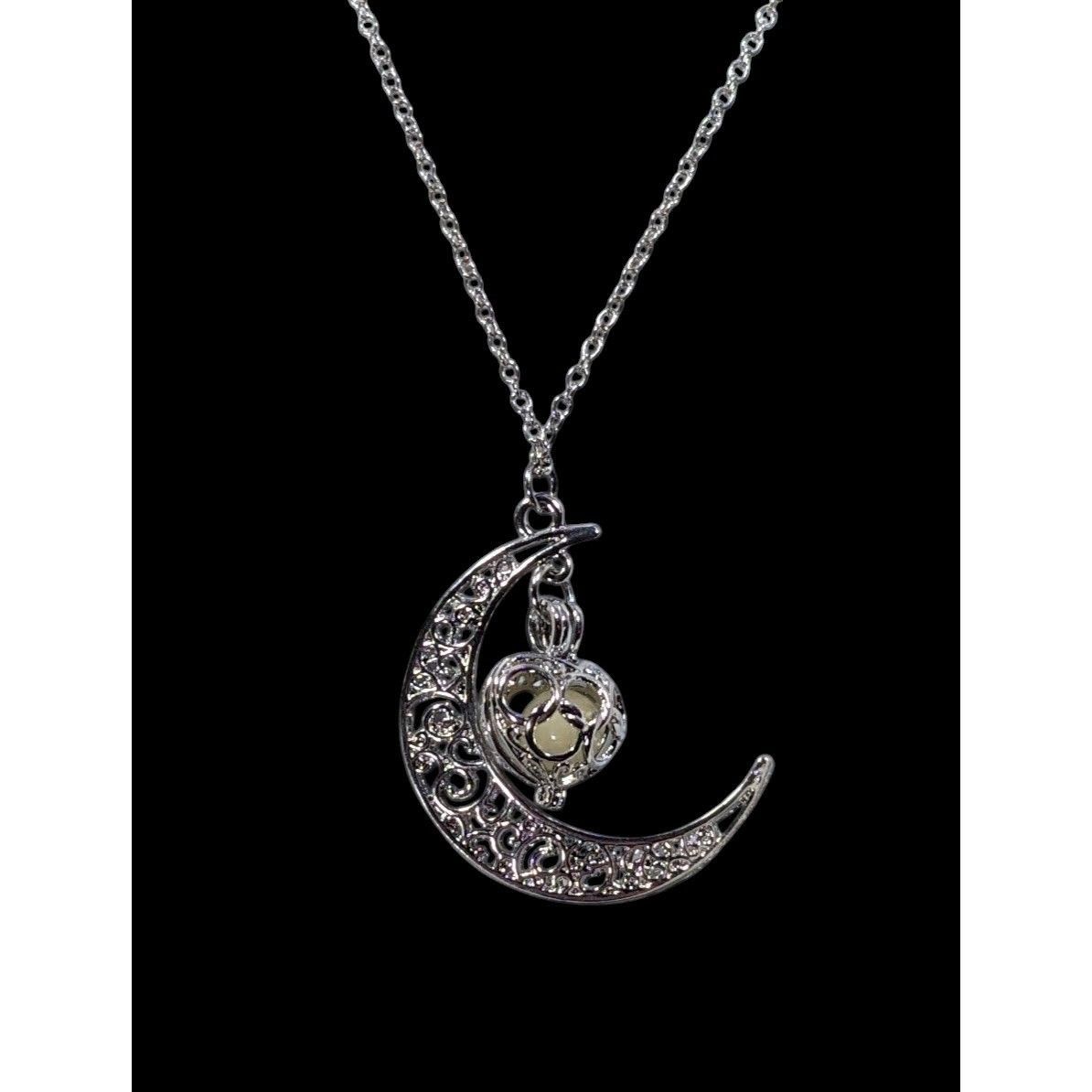 Other Mystical Moon And Star Silver Tone Filigree Necklace Size ONE SIZE - 3 Thumbnail