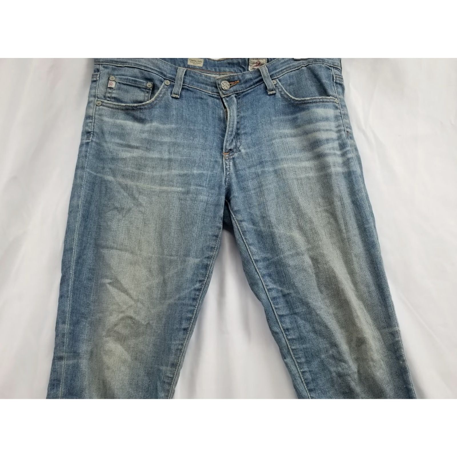 Vintage AG Adriano Goldschmied Womens Legging Ankle Jean Size 30 Made In USA Distressed Size 30" / US 8 / IT 44 - 3 Thumbnail