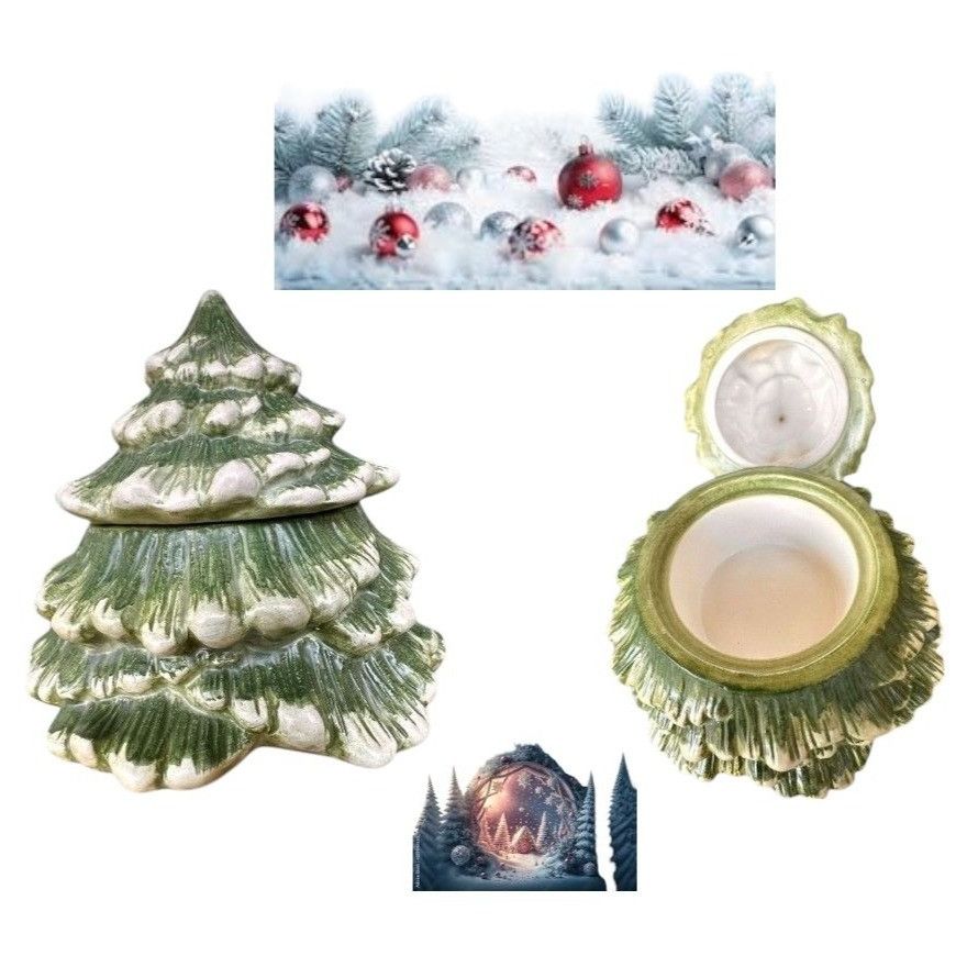 Designer × Vintage New McKenna Design Snowy Night Tea Light Holder Christmas Ca Size ONE SIZE - 1 Thumbnail
