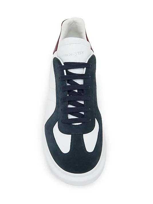 Alexander McQueen os11x0126 Retro Suede & Leather Oversized Sneakers Size US 8 / EU 41 - 4 Thumbnail