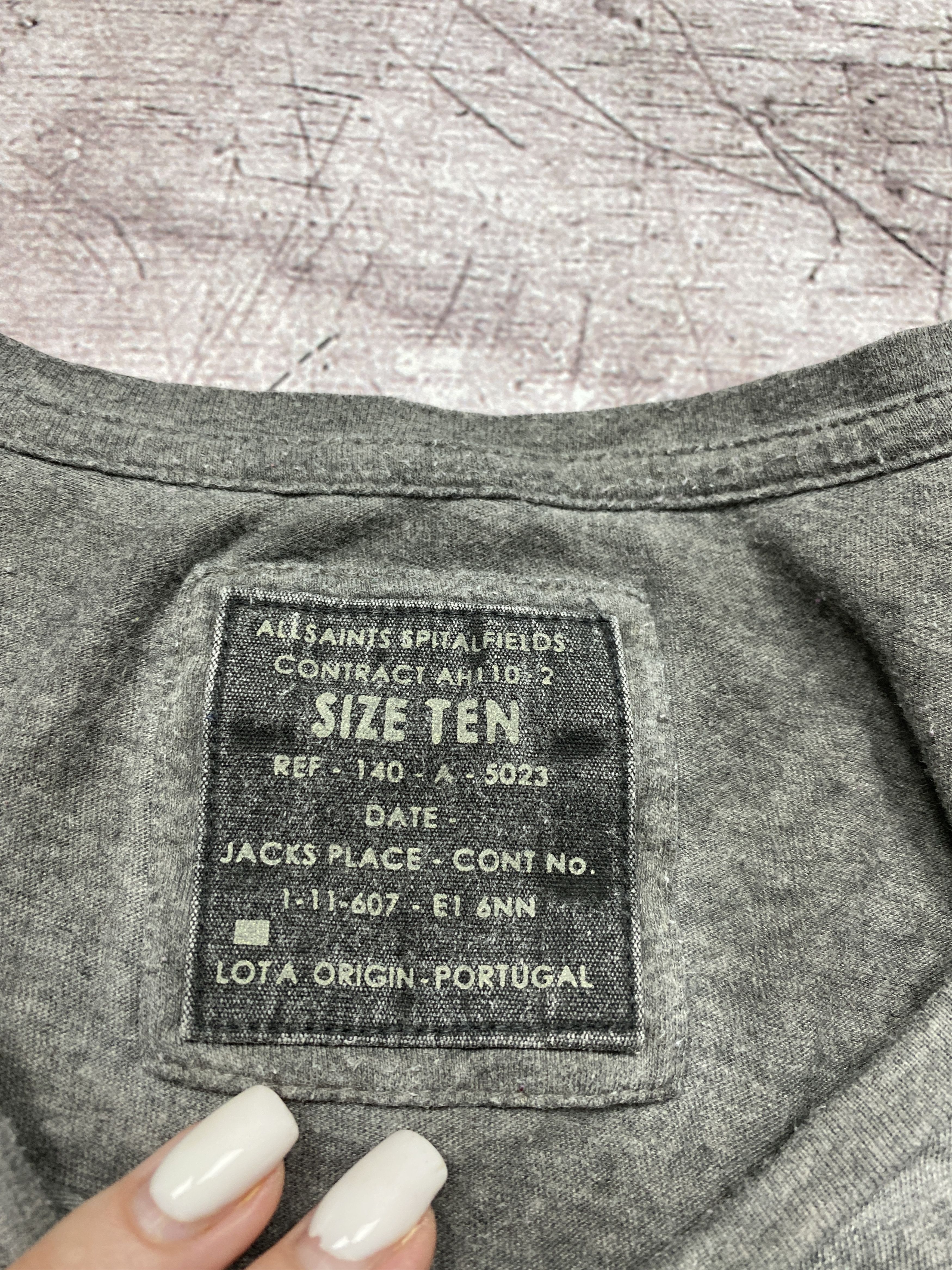 Allsaints Allsaints Vintage Womens Touchdown T-Shirt Size M / US 6-8 / IT 42-44 - 6 Thumbnail