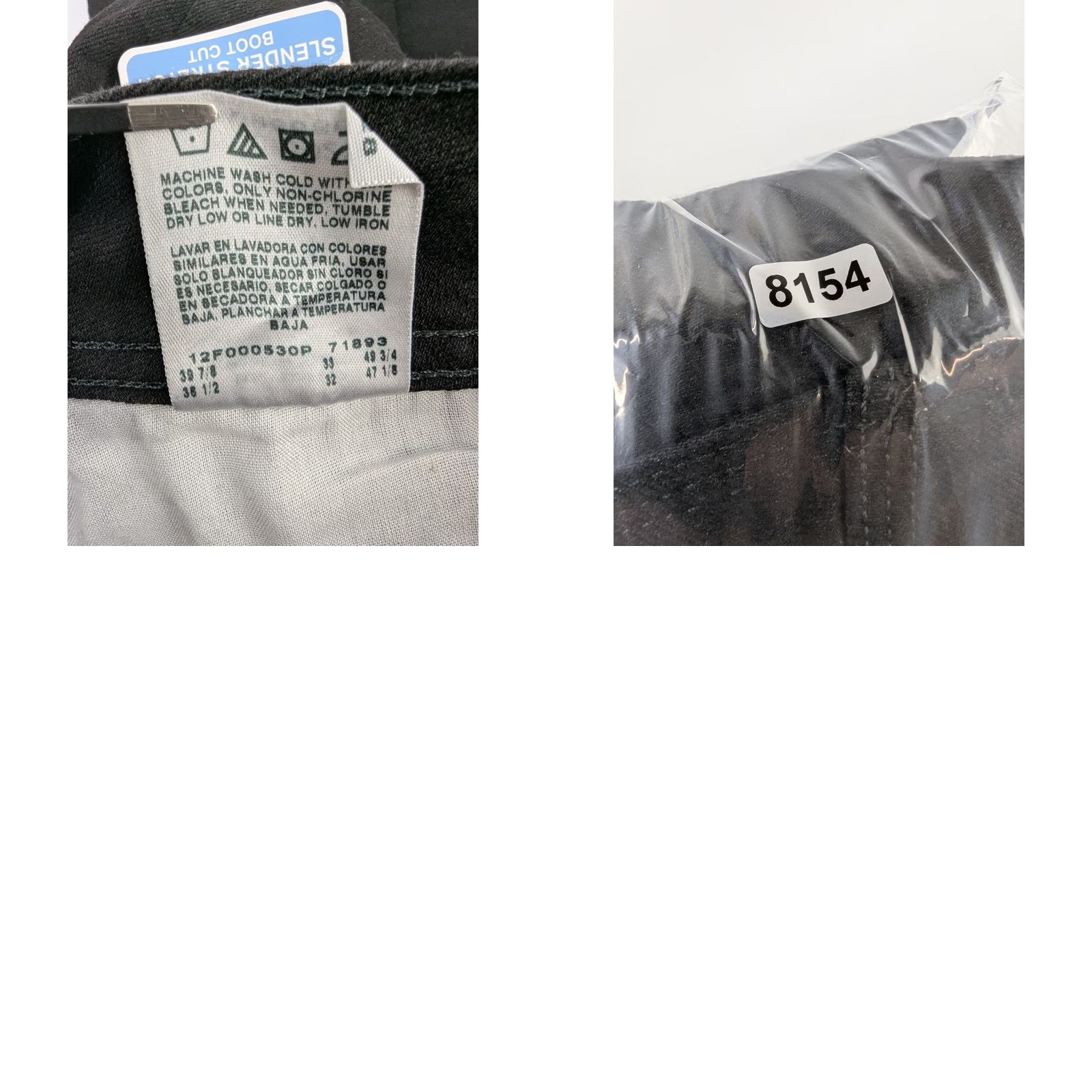 Lee Lee Riders by Lee Slender Stretch Boot Cut Jeans Black 18M 130M480 Womens Size 18 Regular Vintage No Size 40" / US 18 - 10 Thumbnail