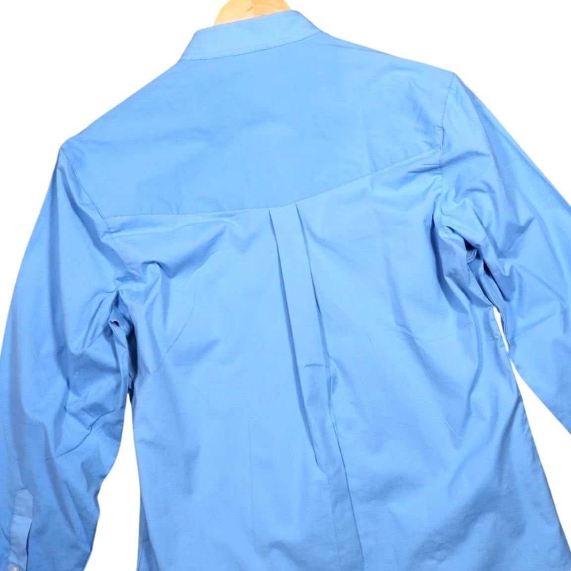 Vintage Riders Select Show Shirt LT Blue Ladies Long Sleeve Mandarin Collar Button-Up Dress Shirt Women M/Med? Size M / US 6-8 / IT 42-44 - 3 Thumbnail
