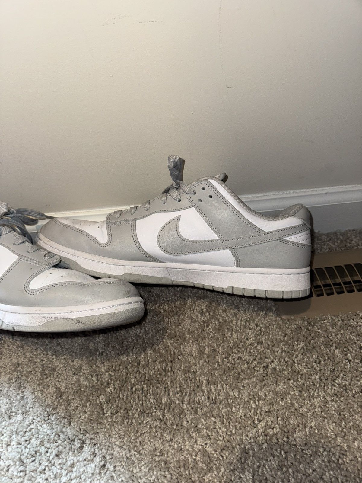 Nike Grey Nike Lows Size US 12 / EU 45 - 8 Thumbnail