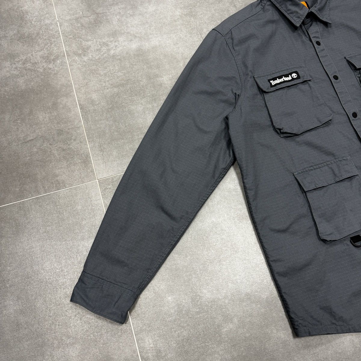 Timberland Timberland Multipocket Utility Men Overshirt Jacket Grey Size US L / EU 52-54 / 3 - 3 Thumbnail
