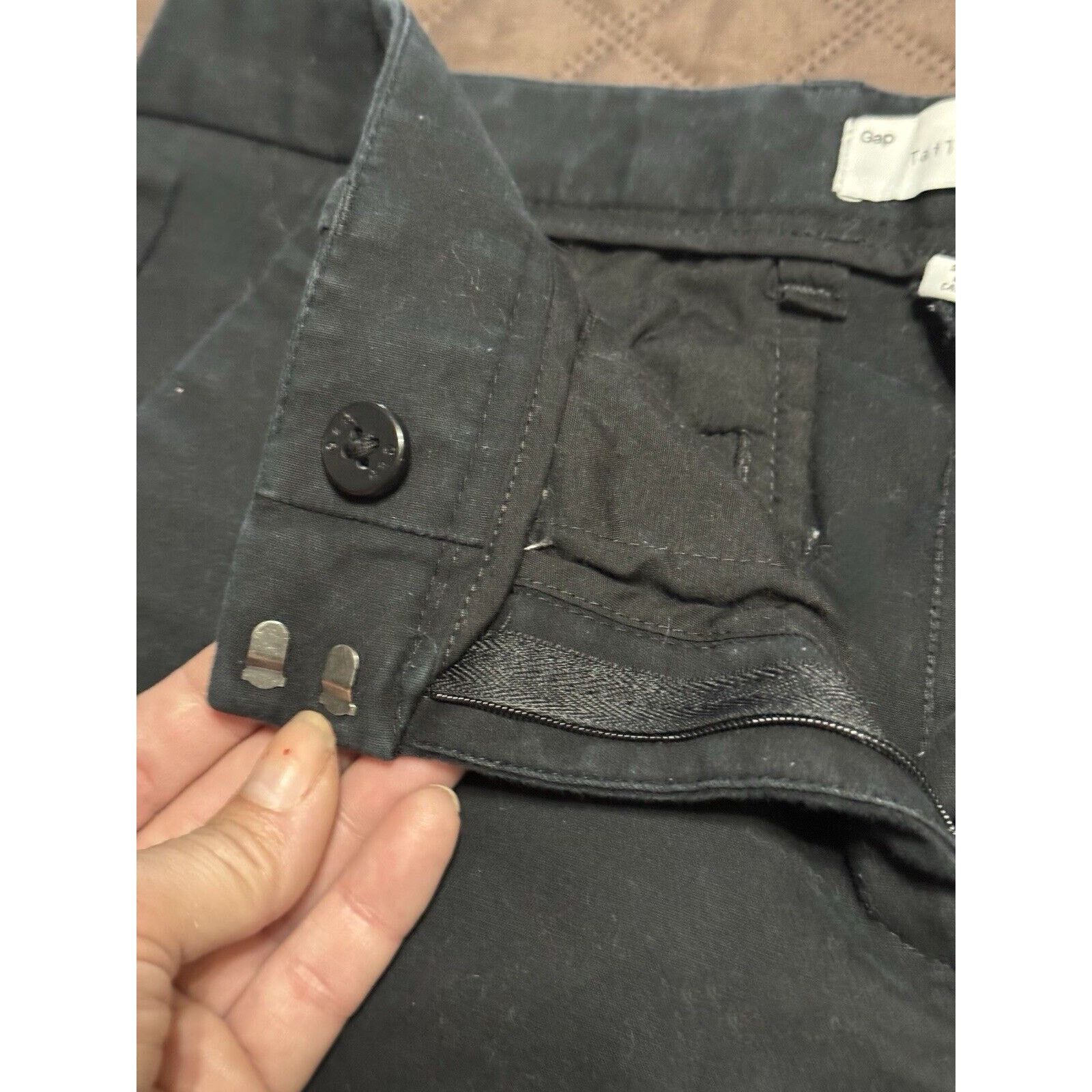 Gap GAP Women's Black Tailored Crop Pants Slacks Stretch - 6R Size 28" / US 6 / IT 42 - 5 Thumbnail