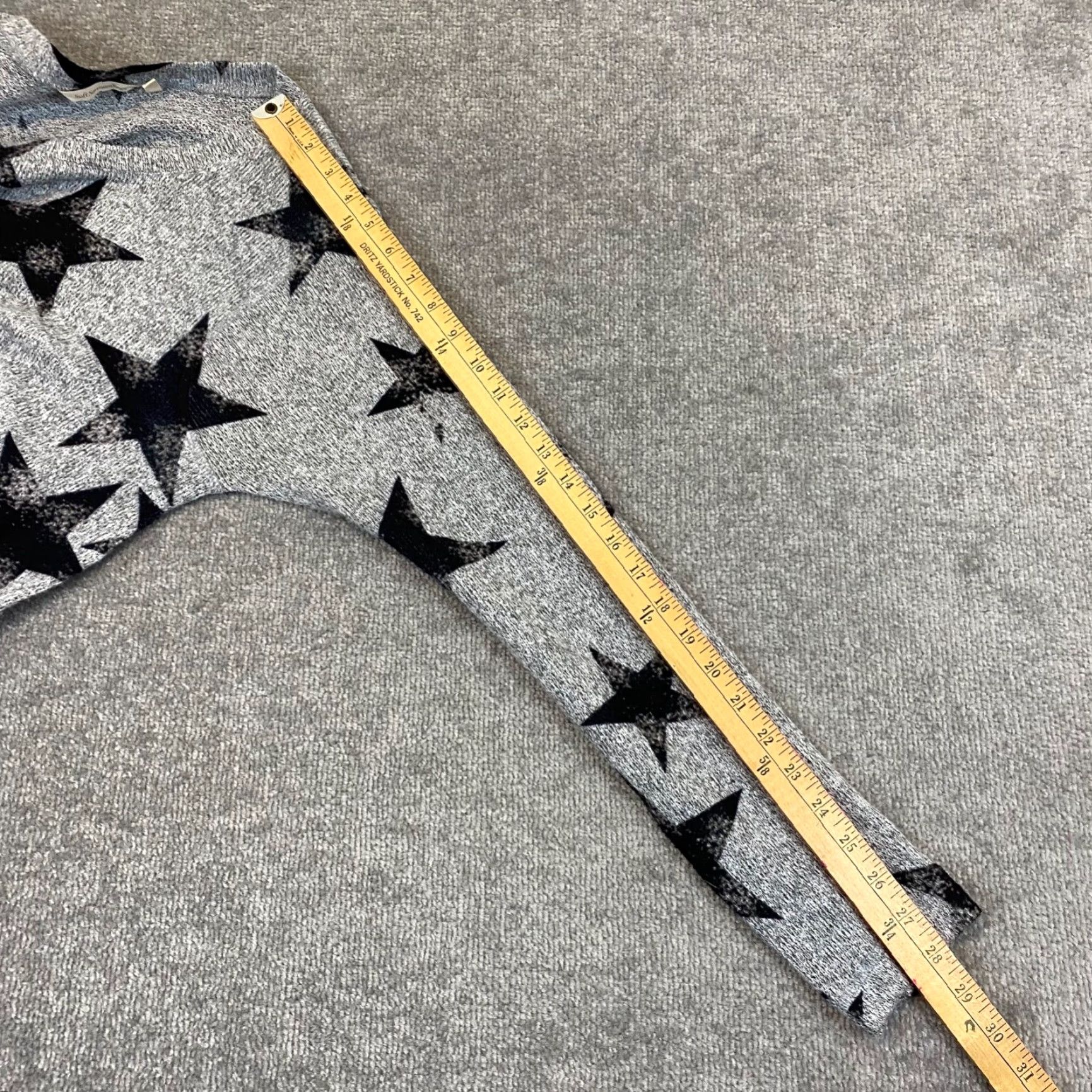 Soft Surroundings Soft Surroundings Womens Sweater XL Black Gray E'toile Star Knit Tunic Top Size XL / US 12-14 / IT 48-50 - 5 Thumbnail