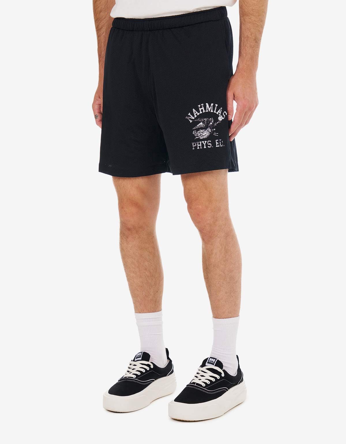 Nahmias Nahmias Black Mesh PHYS. ED. Shorts Size US 36 / EU 52 - 3 Thumbnail