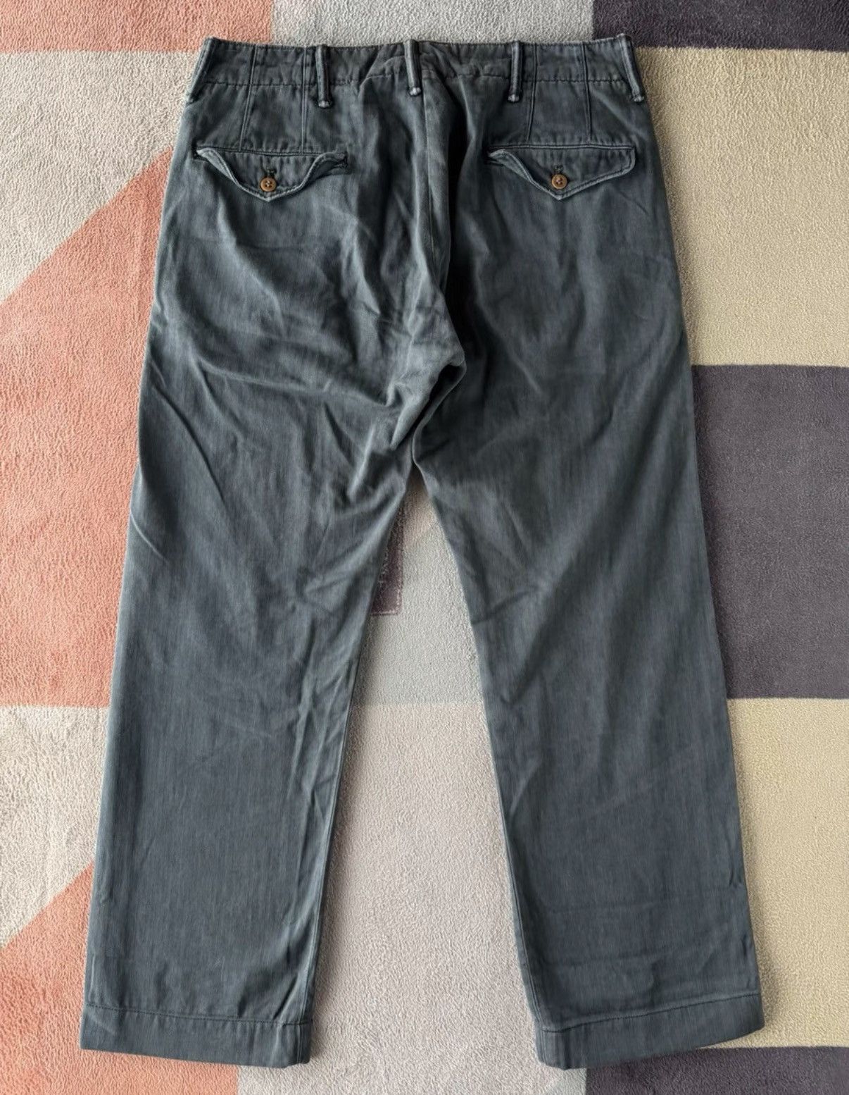 RRL Ralph Lauren RRL Ralph Lauren Double RL Herringbone Officer Pants K22 Size US 31 - 2 Thumbnail